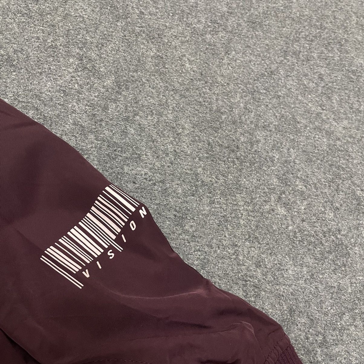 Vision Streetwear VSW Burgundy Bomber Jacket With Rainbow Embroidered Spellout Size US M / EU 48-50 / 2 - 3 Thumbnail
