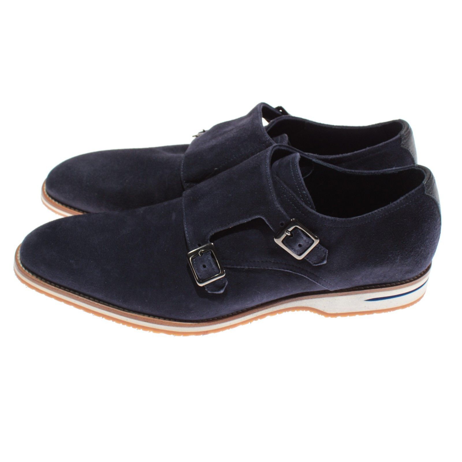 Zelli Zelli NWB Legerra Double Monk Strap Suede Dress Shoes Size 9 Size US 9 / EU 42 - 5 Thumbnail