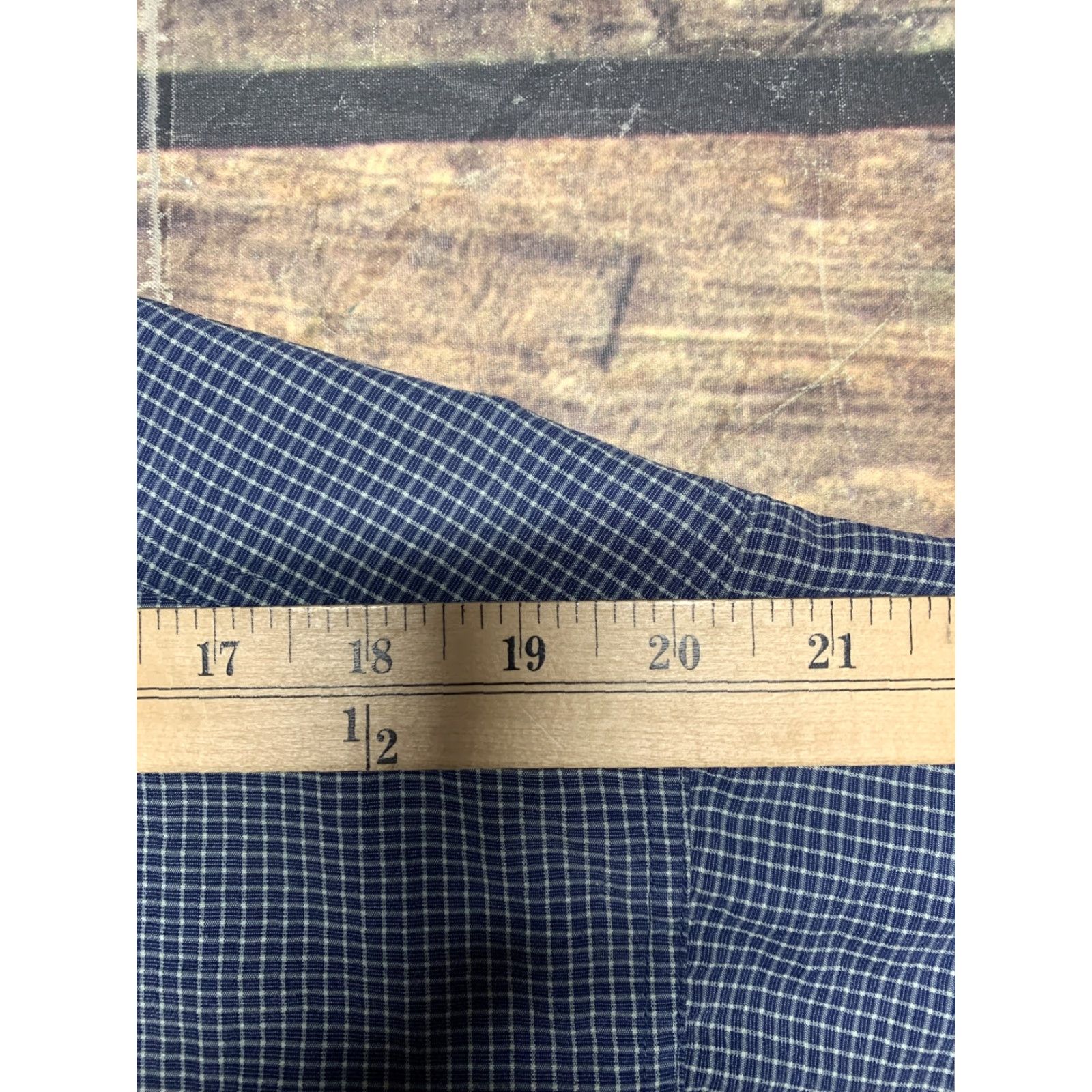 Vintage Columbia GRT Sportswear Mens Short Sleeve Button-Down Blue White Plaid Shirt Size US 31 - 4 Thumbnail