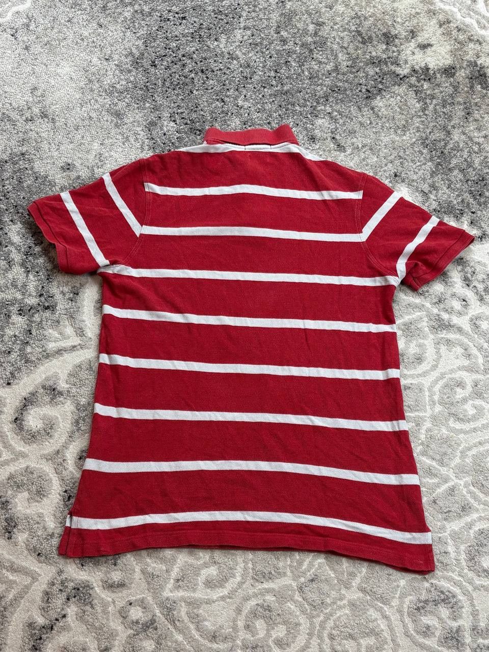 Polo Ralph Lauren Polo Ralph Lauren Striped Polo Shirt Custom Fit Red/White Size US M / EU 48-50 / 2 - 5 Thumbnail