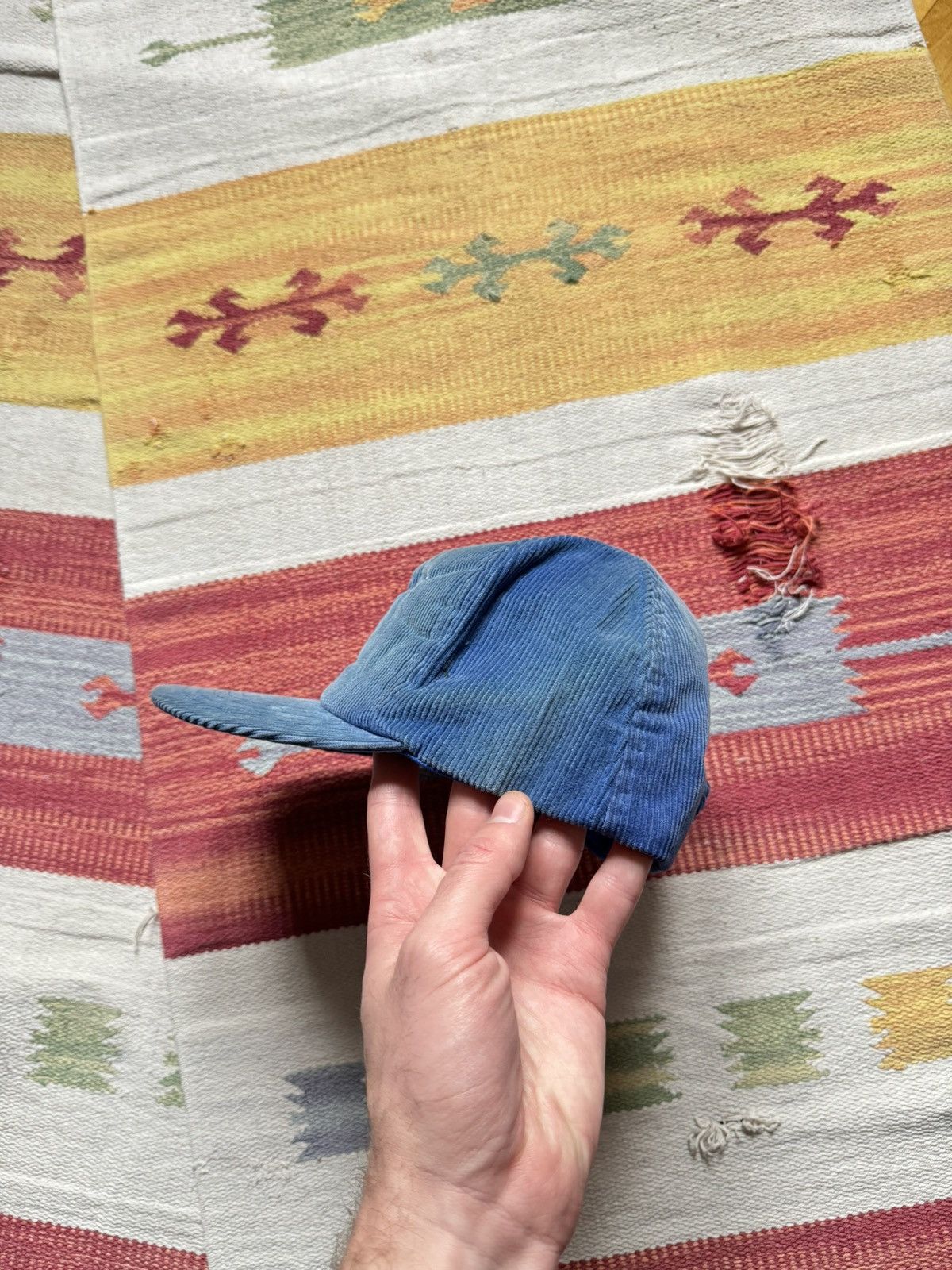 Vintage Vintage 90’s Sunfaded Switzerland y2k Corduroy Hat Size ONE SIZE - 4 Thumbnail