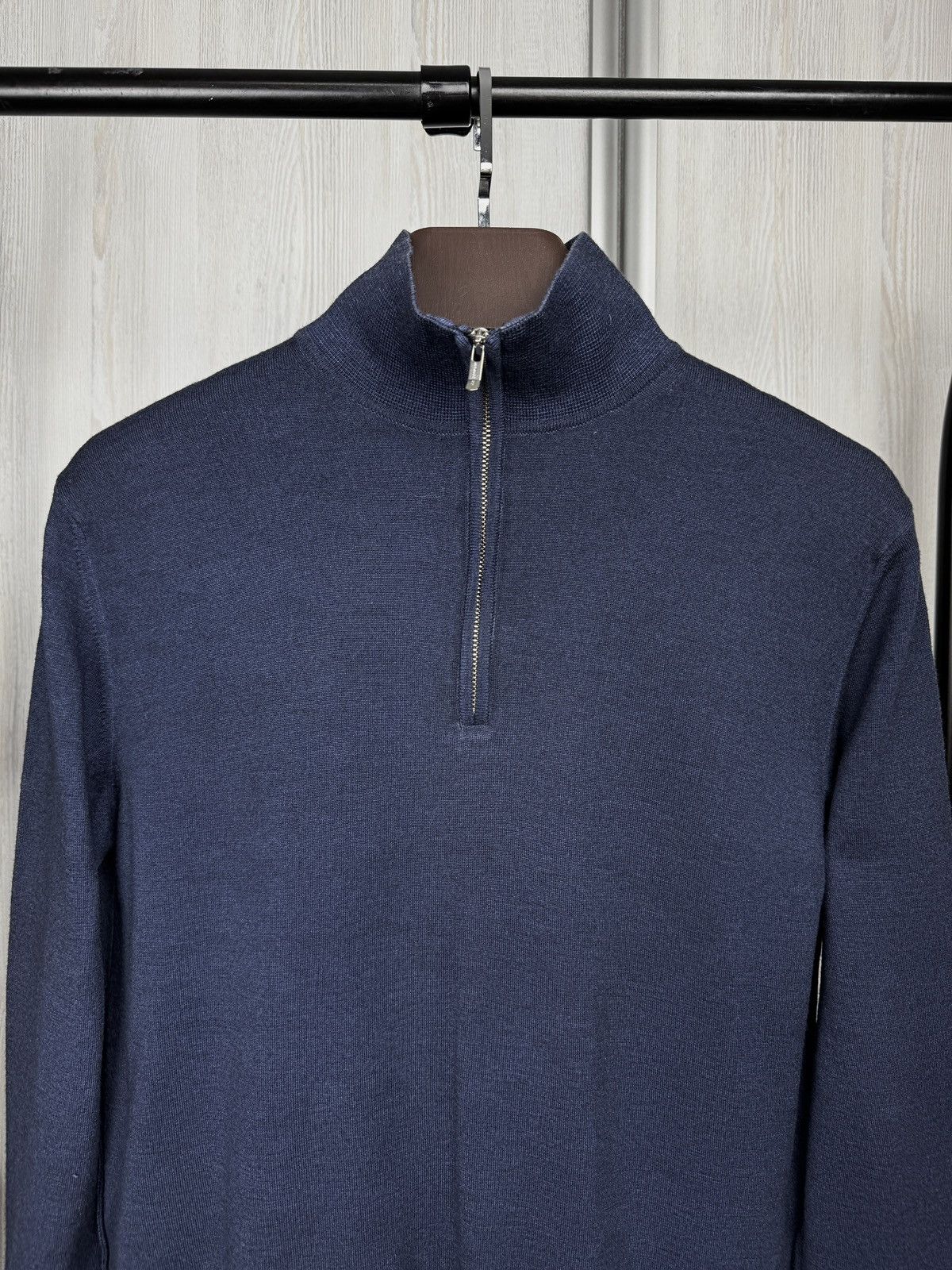 C.P. Company C.P. Company blue knitted 1/4 zip pullover japan sweater Size US S / EU 44-46 / 1 - 3 Thumbnail