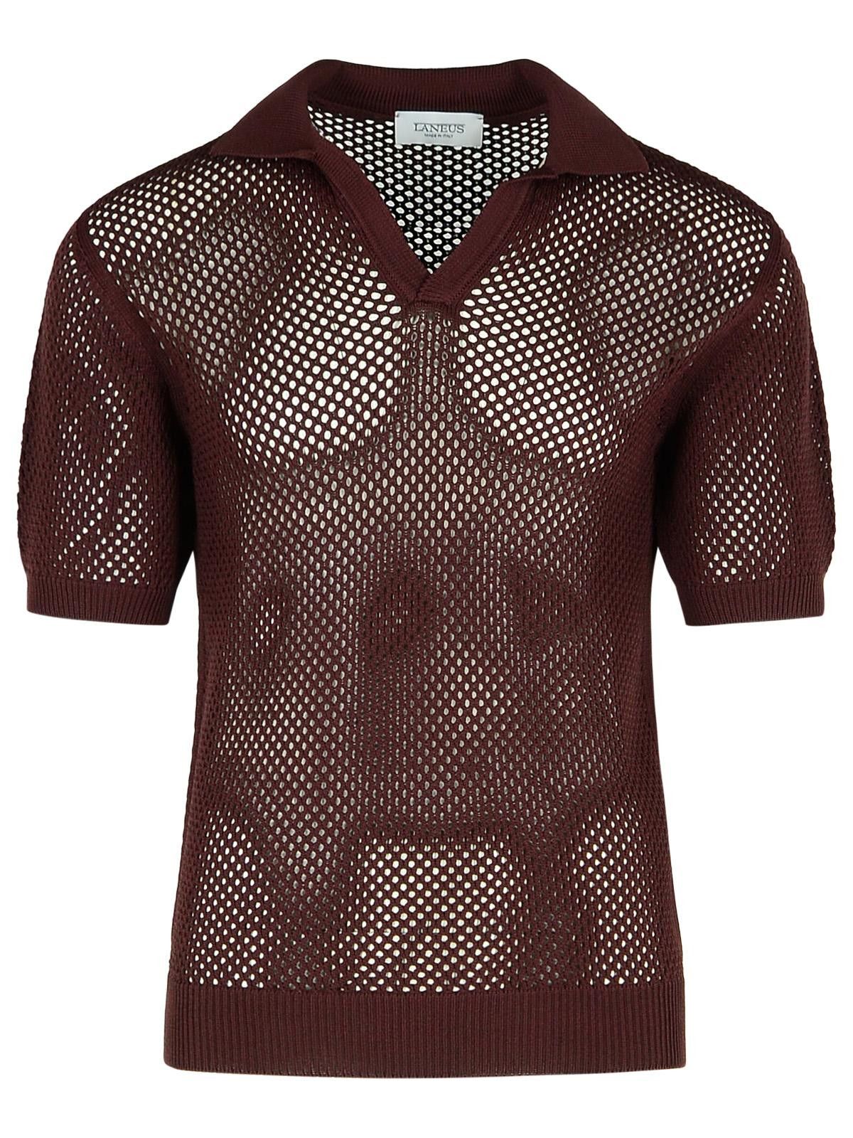 Laneus LANEUS Brown Viscose Blend Sweater Size US L / EU 52-54 / 3 - 1 Thumbnail