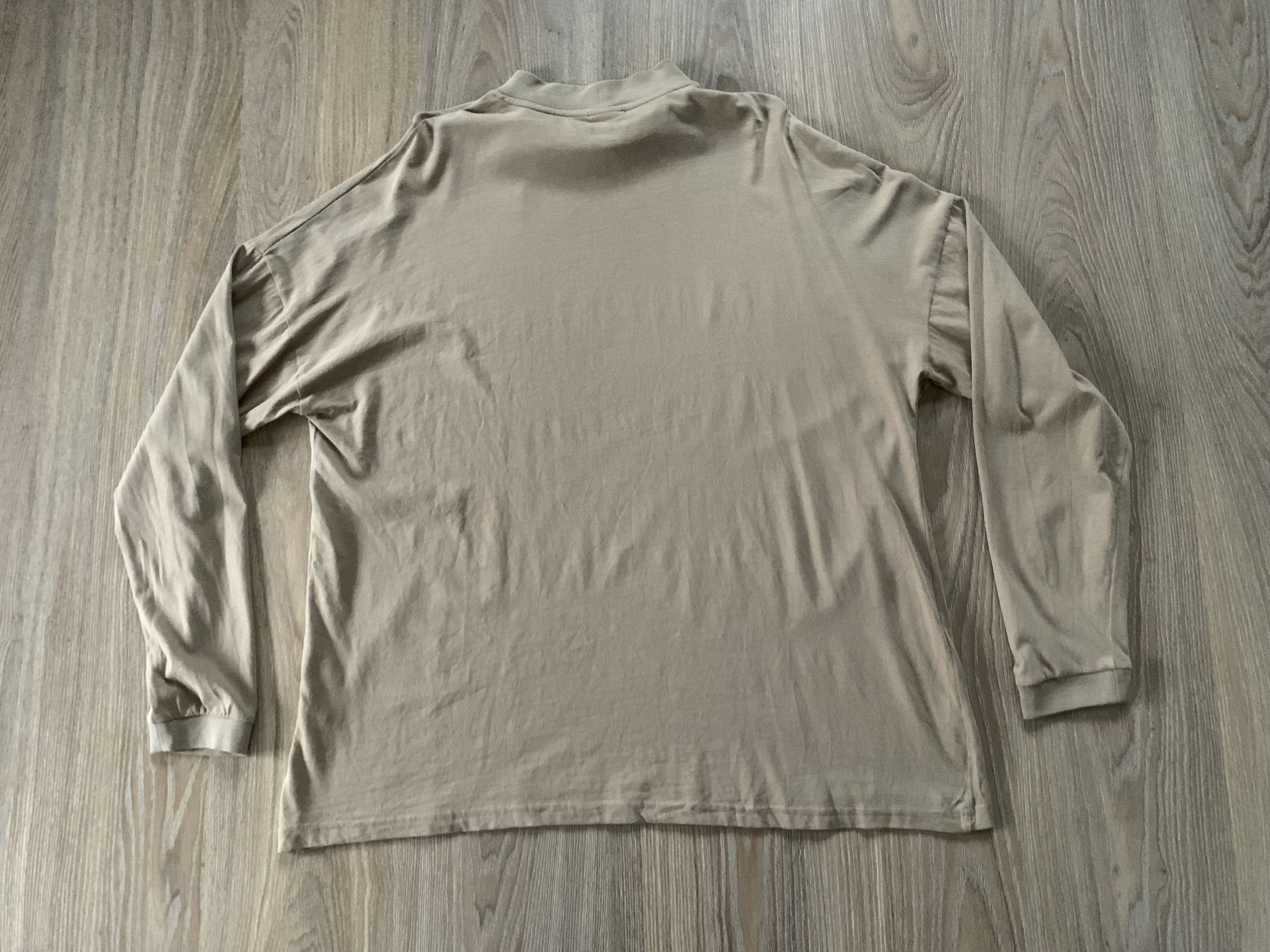 Designer × Zara Zara Beige Cotton Turtleneck Poloneck Sweatshirt Size US XL / EU 56 / 4 - 3 Thumbnail
