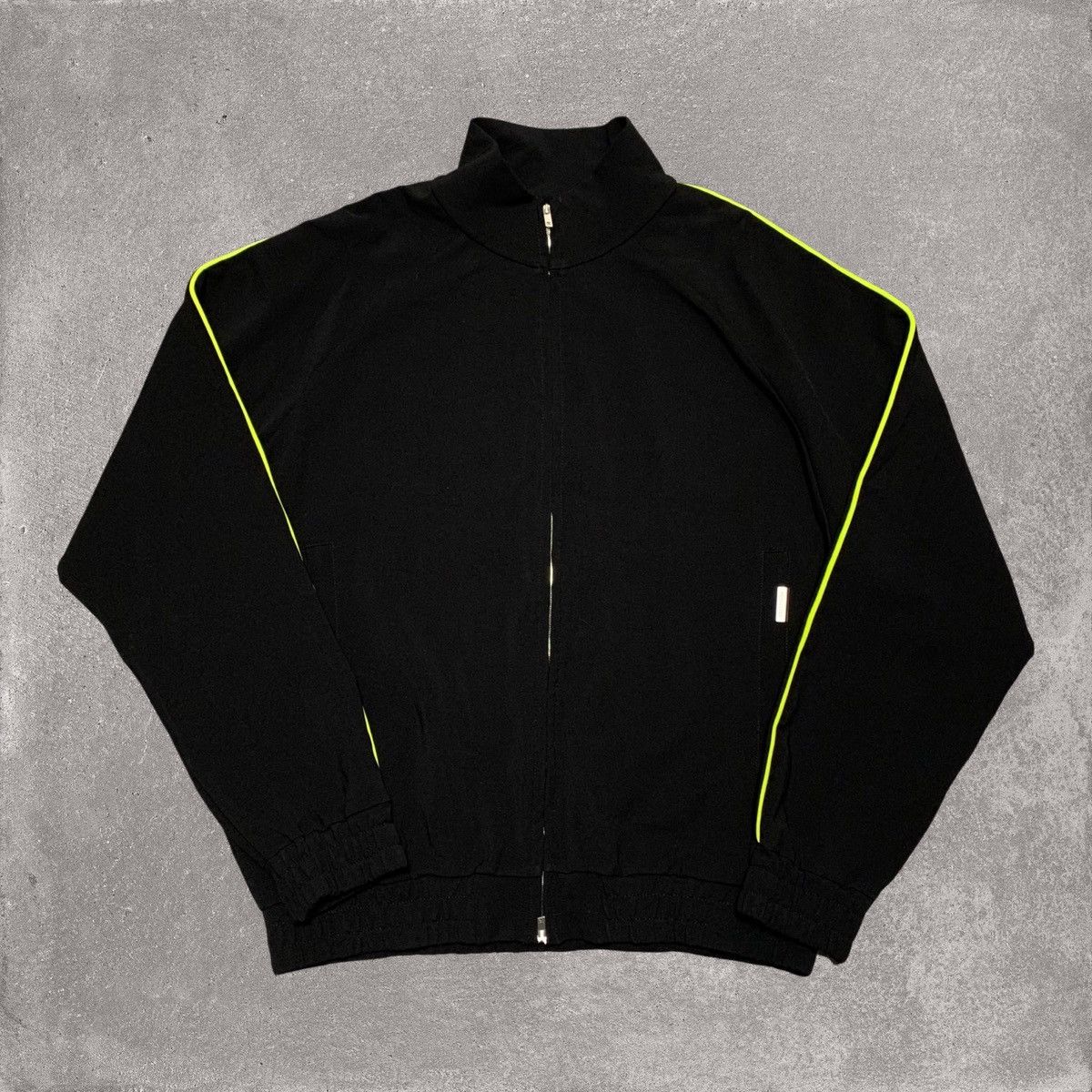 Represent Large Track Jacket Yellow Stripe Black Zip Jacket