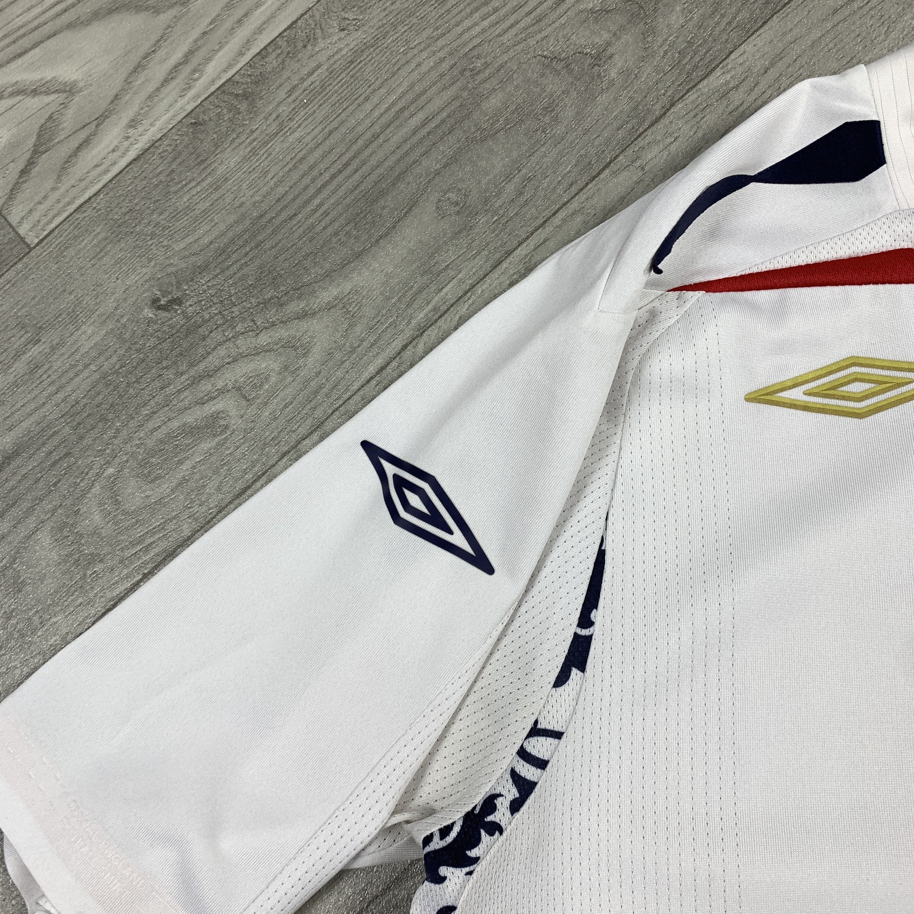 Umbro Vintage Umbro England Football Jersey 2007-2009 Tee Shirt Size US L / EU 52-54 / 3 - 8 Thumbnail