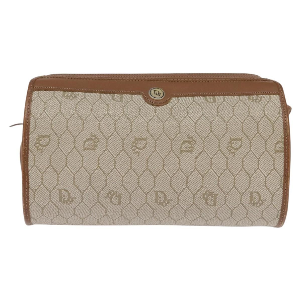 Dior DIOR Honeycomb Canvas Shoulder Bag Pvc Beige Gold Size ONE SIZE - 2 Thumbnail