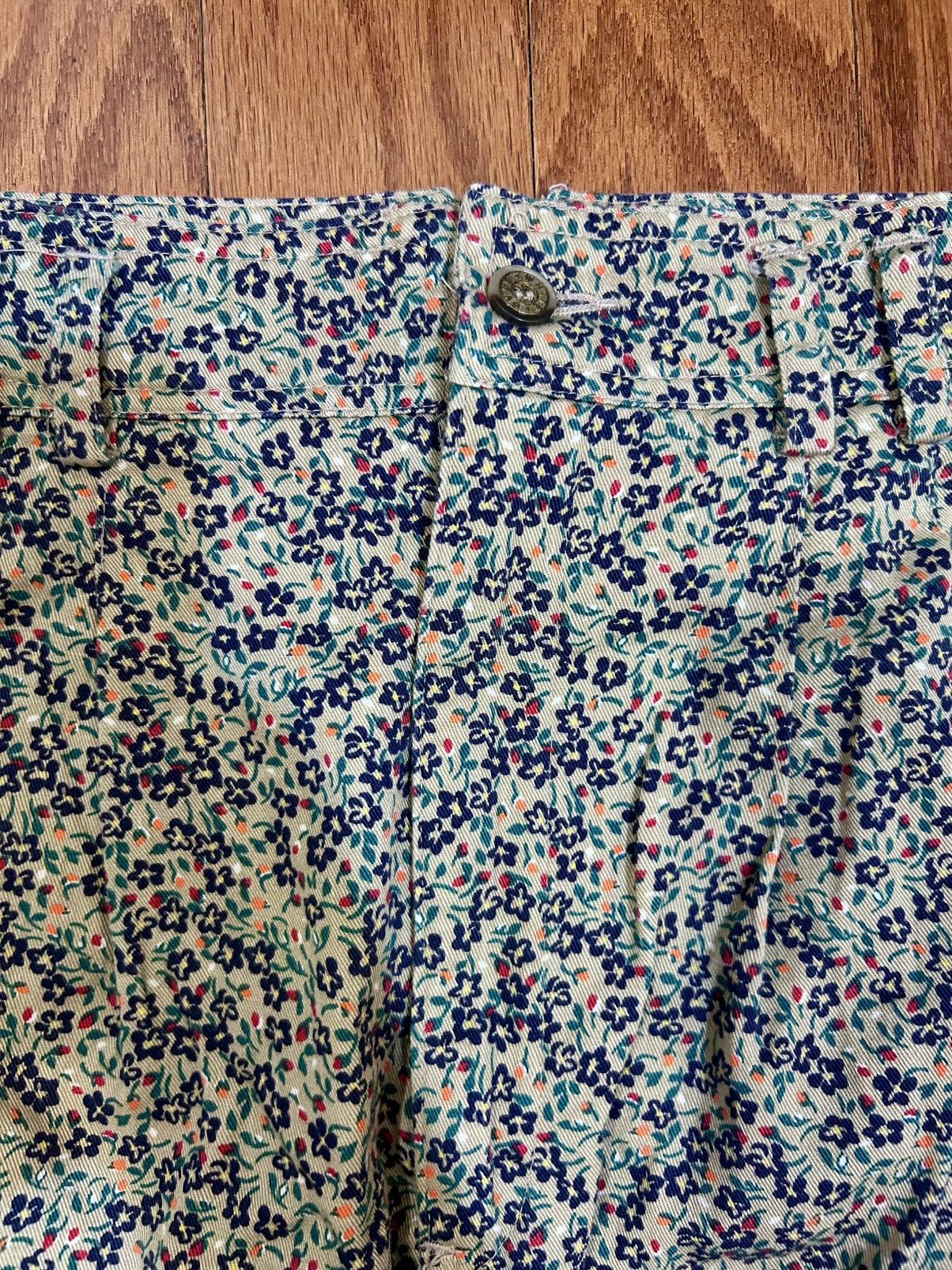 Other Vintage White Stag Floral Print A-Line Mini Skirt Size 30" / US 8 / IT 44 - 2 Thumbnail