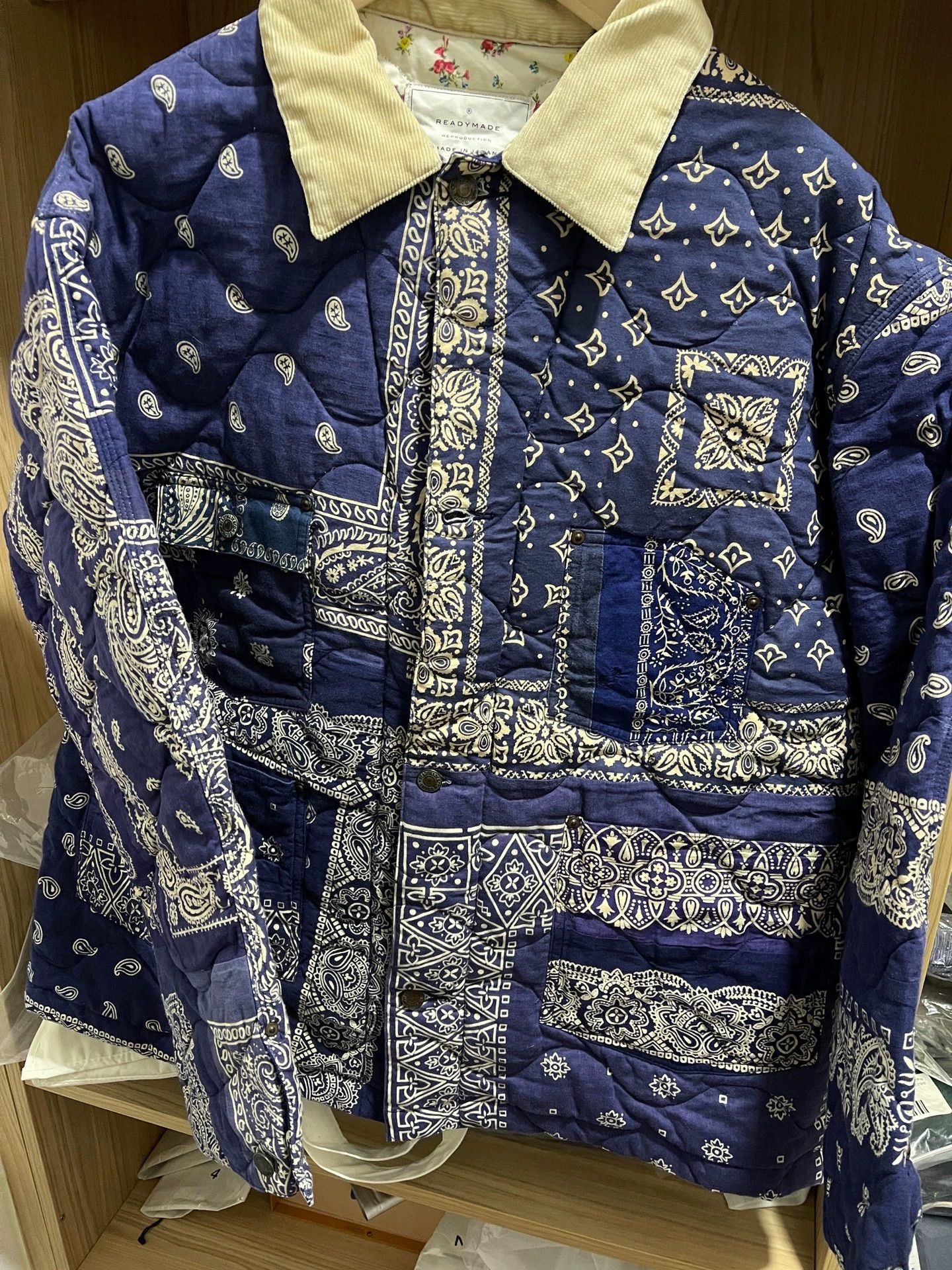 READYMADE READYMADE QLT BANDANA BURN blue bandana down jkt 3 Size US L / EU 52-54 / 3 - 1 Thumbnail