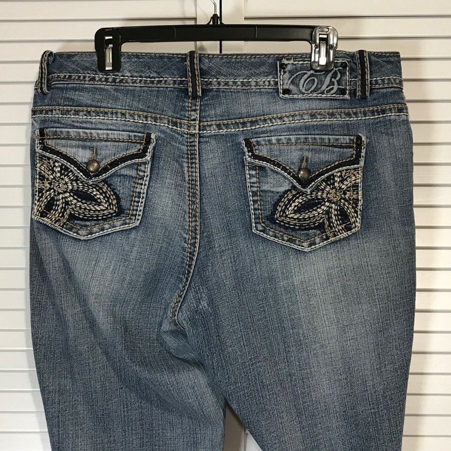 Other CB Celebrity Blues Denim Blue Straight Leg Capri Jeans 16 Size 38" / US 16 / IT 52 - 4 Thumbnail