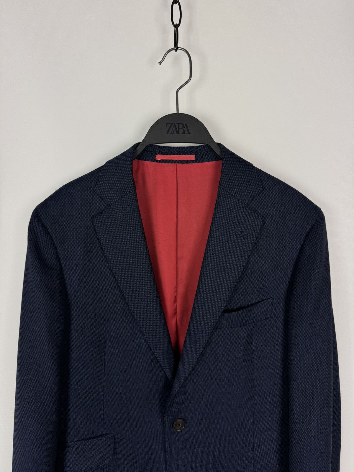 Suitsupply Suitsupply Sienna Wool Blue Men’s Blazer Jacket Size 46S - 3 Thumbnail