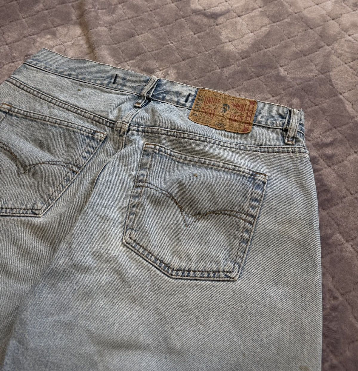 Diesel × Vintage Vintage Diesel Baggy Denim Shorts Size US 36 / EU 52 - 9 Thumbnail