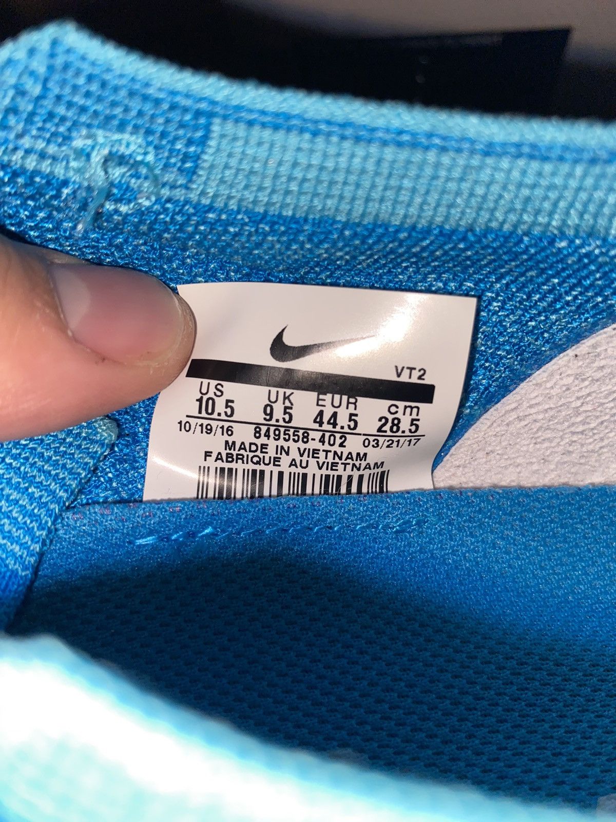 Nike Nike Air Vapormax Orbit Blue Size US 10.5 / EU 43-44 - 8 Thumbnail