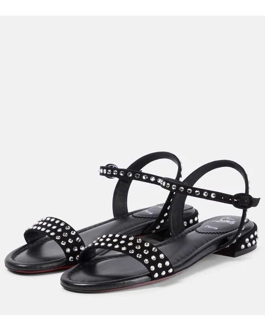 Christian Louboutin o1w1db10325 Sandals in Black Size US 9 / IT 39 - 1 Thumbnail