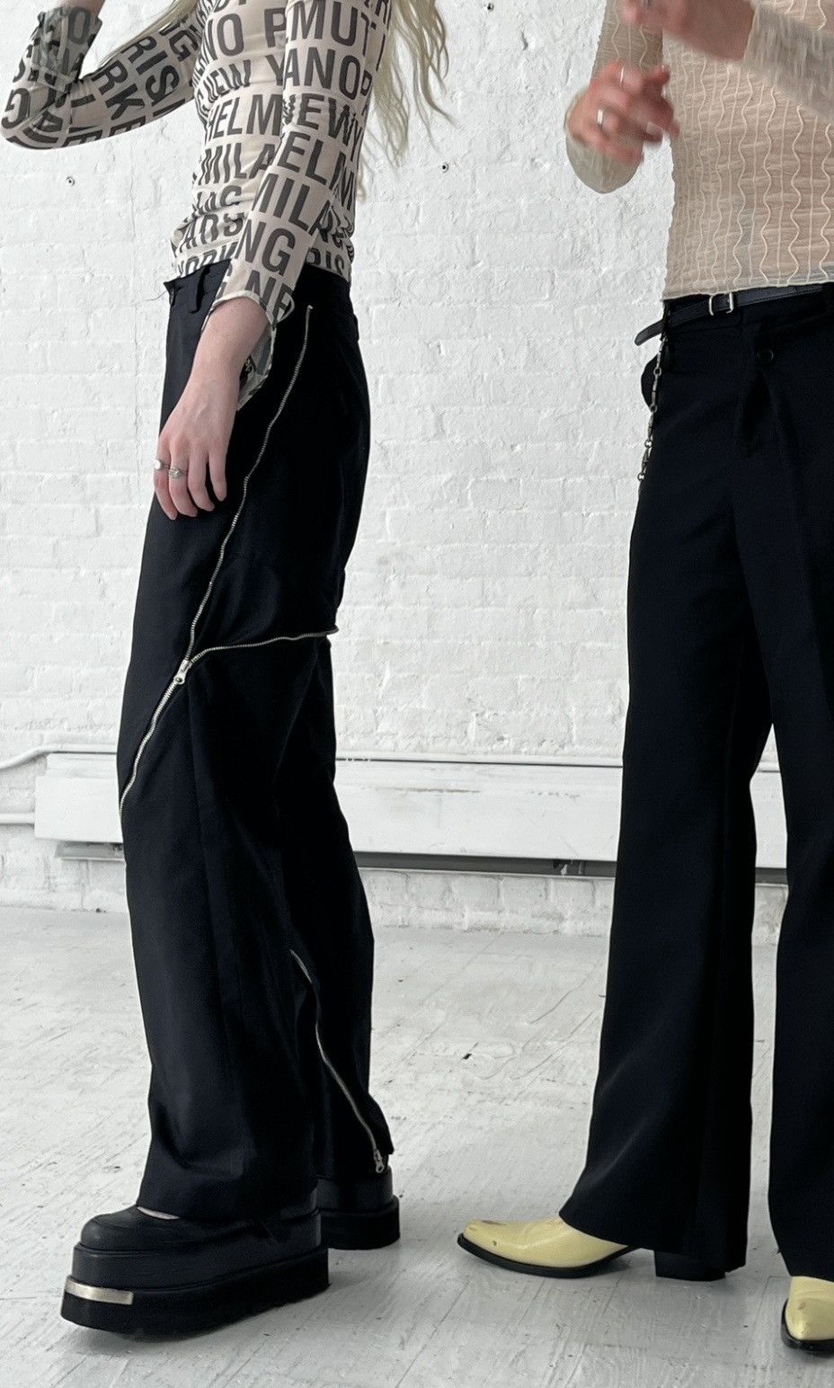 Other Futuristic Wide Leg Zipper Pants (unisex) Size US 28 / EU 44 - 11 Thumbnail