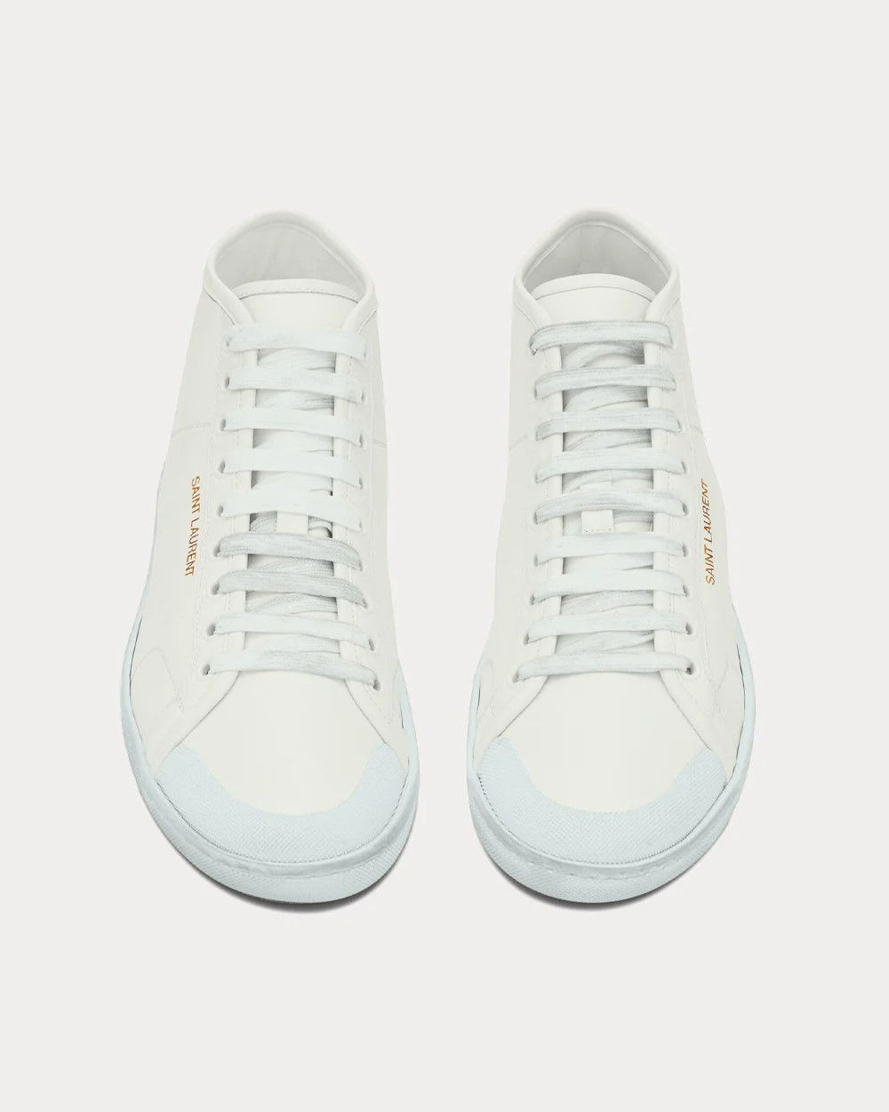 Saint Laurent Paris o1s1wg111024 Classic Sl/39 Mid-Top Sneakers Grained Leather Size US 8.5 / IT 38.5 - 2 Thumbnail