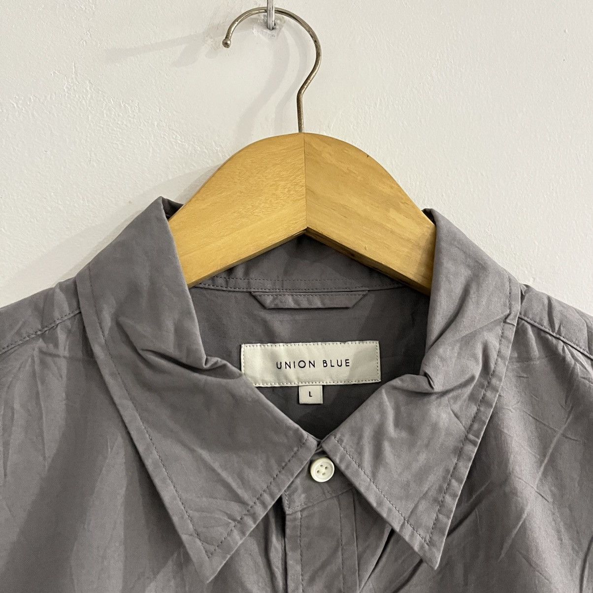 Japanese Brand union blue - basic longsleeve shirt Size US L / EU 52-54 / 3 - 4 Thumbnail