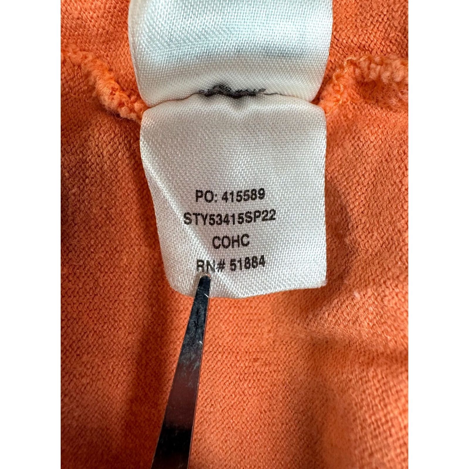 Patagonia VINTAGE Patagonia Women's T-Shirt L Orange Hemp Organic Cotton Pocket 90s Mens Womens Size ONE SIZE - 6 Thumbnail
