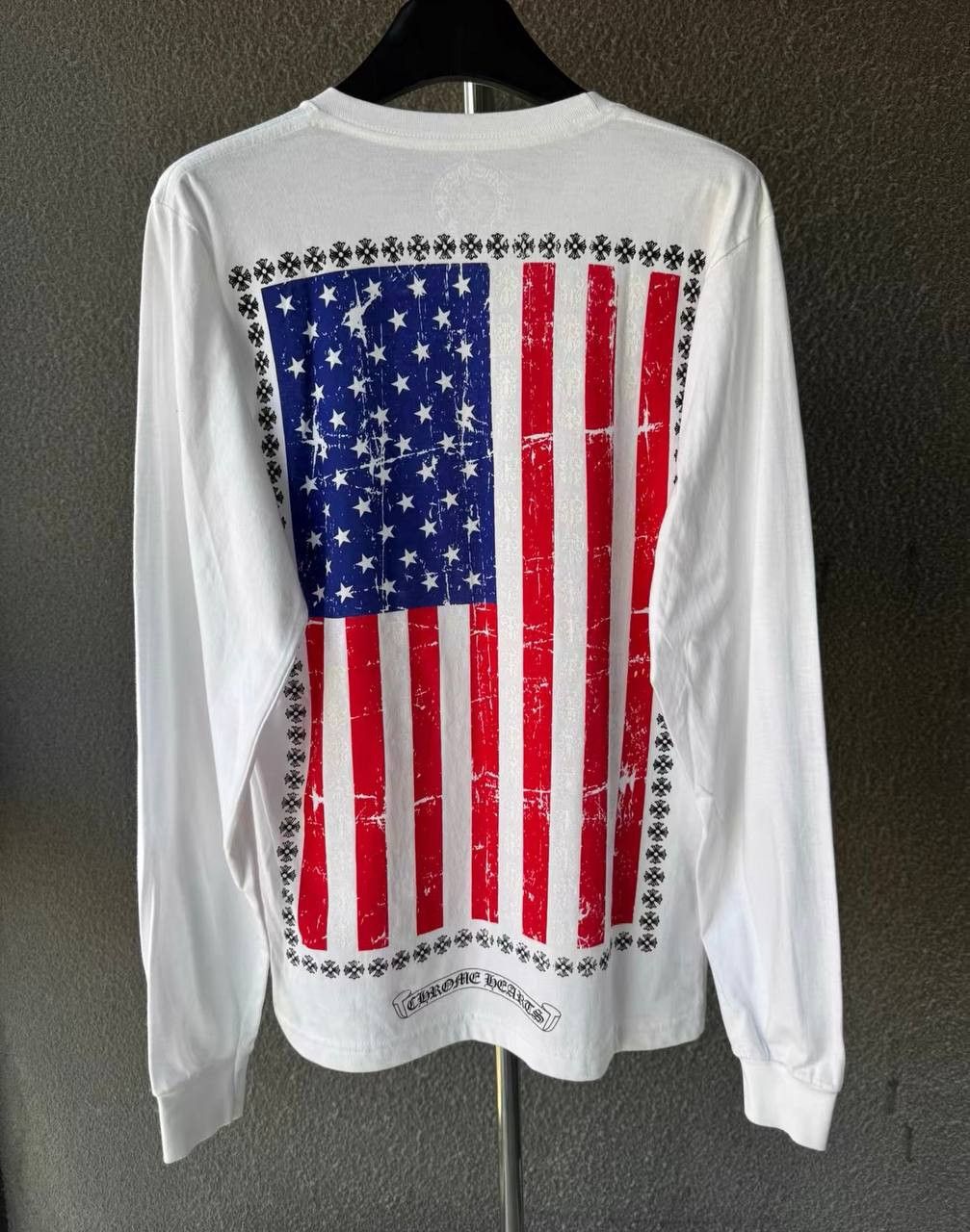 Chrome Hearts Chrome Hearts Flag Print Long Sleeve T-Shirt Size US S / EU 44-46 / 1 - 2 Thumbnail
