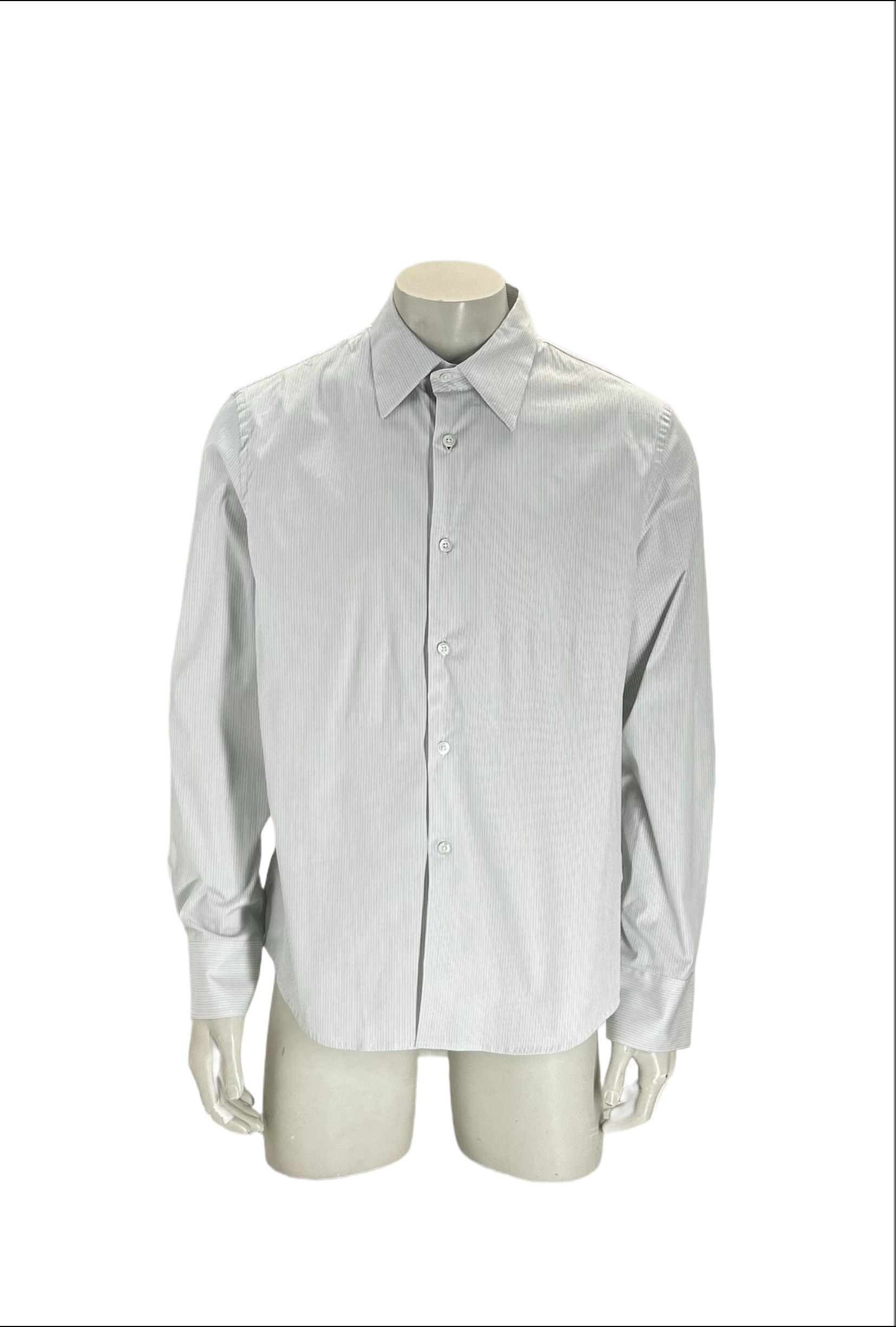 CP Company White Micro Stripe Shirt