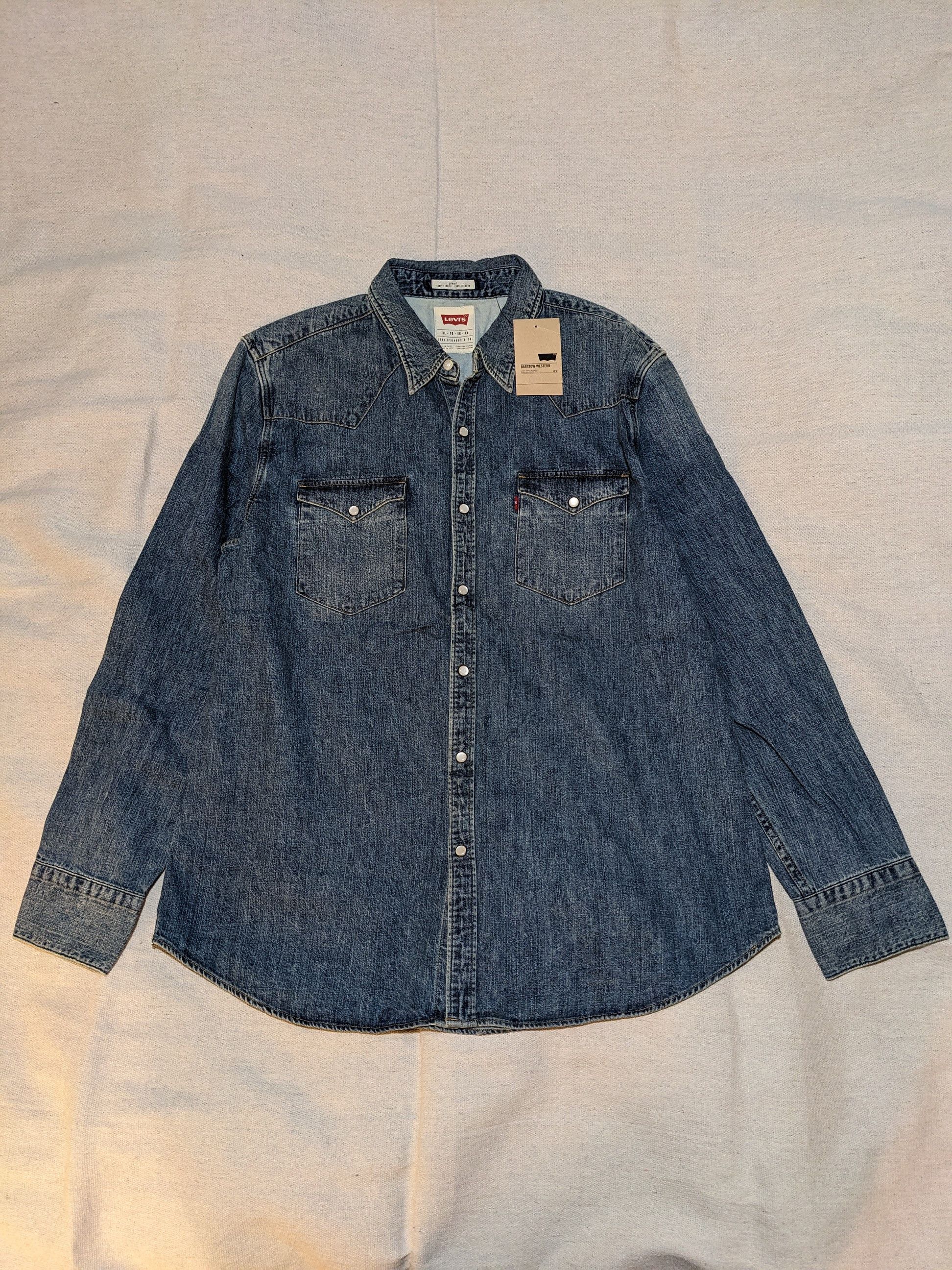 Levi's New Levis Western Denim shirts mens XL | Grailed, image size:1944x2592