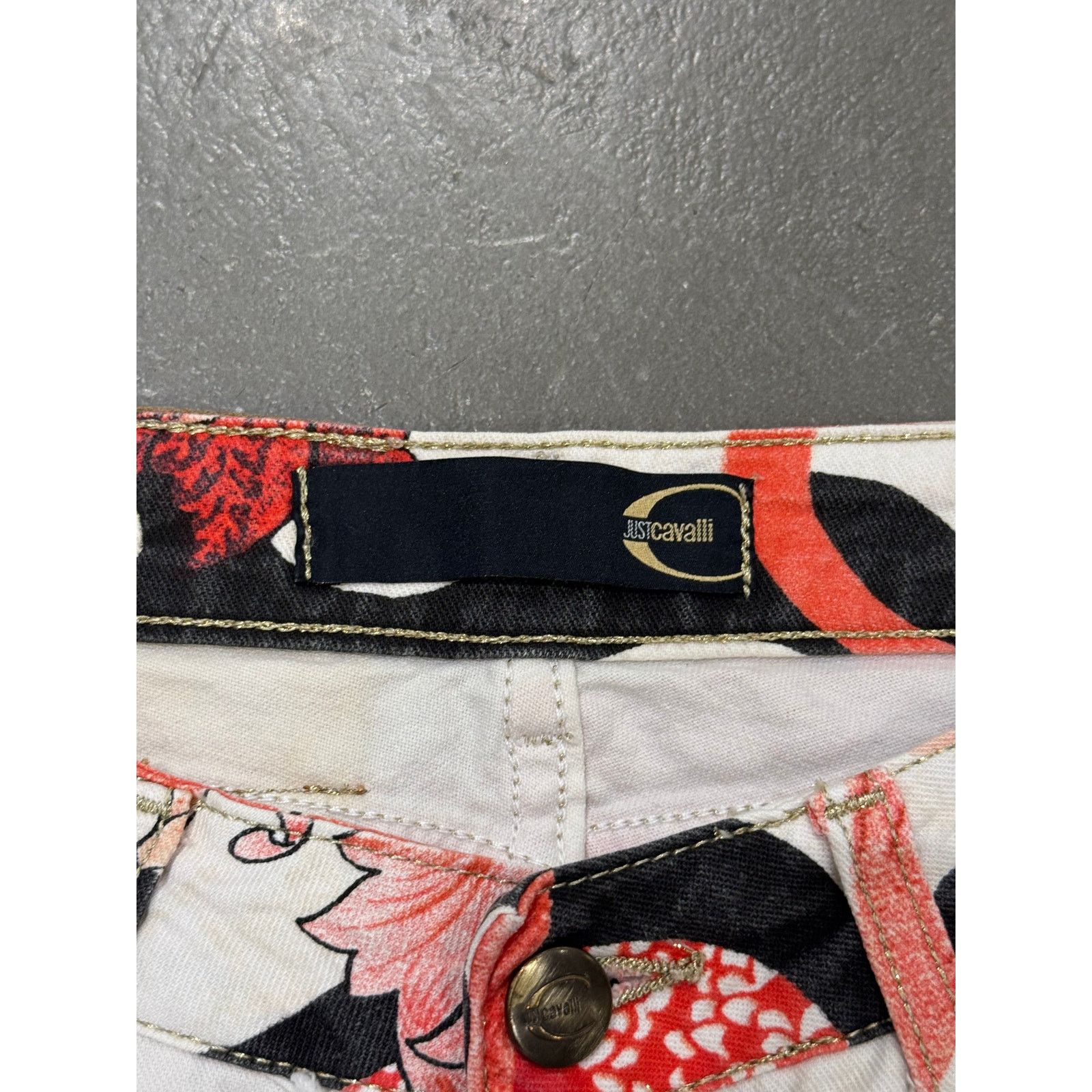Roberto Cavalli 2000s Cavalli floral print pants Size US 27 - 8 Thumbnail