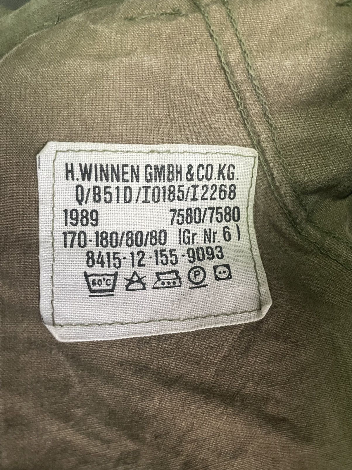 Vintage Vintage 1989 H.Winnen GMBH Germany Army Size US 31 - 15 Thumbnail