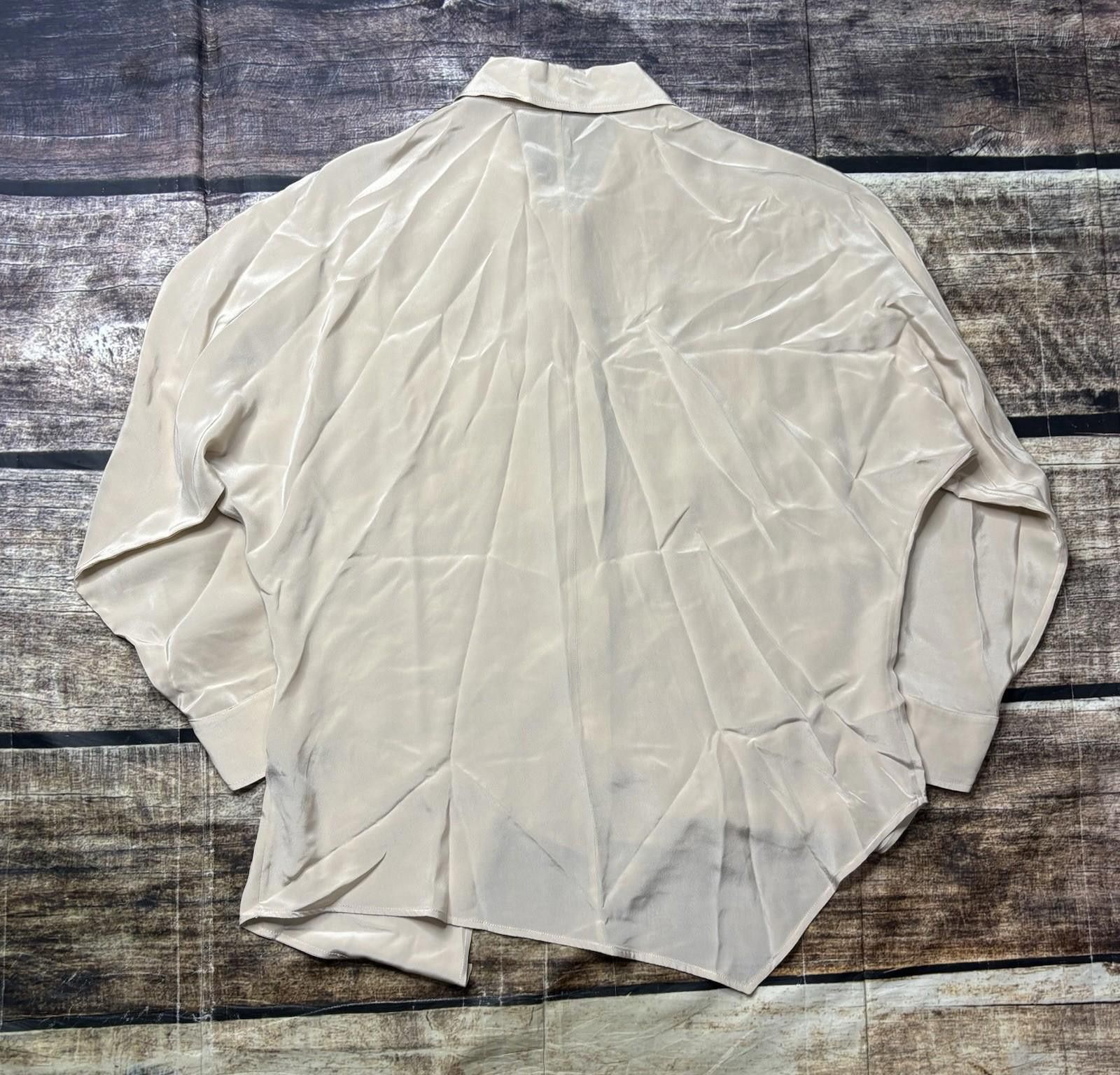 Other Alex & Eli Top Womens Large Silk Satin Aysmmetric Angled Size L / US 10 / IT 46 - 3 Thumbnail