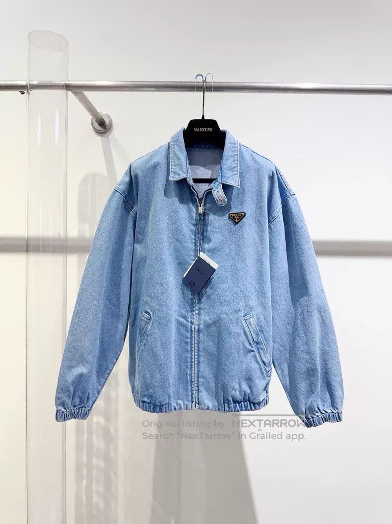 Prada Prada Spring and summer washed denim jacket Size XS / US 0-2 / IT 36-38 - 1 Thumbnail