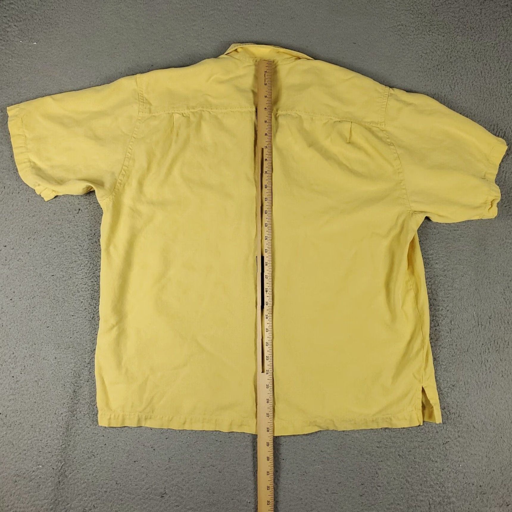 Tommy Bahama Tommy Bahama Shirt Mens XL Yellow Silk Hawaiian Short Sleeve Button Up Size US XL / EU 56 / 4 - 6 Thumbnail