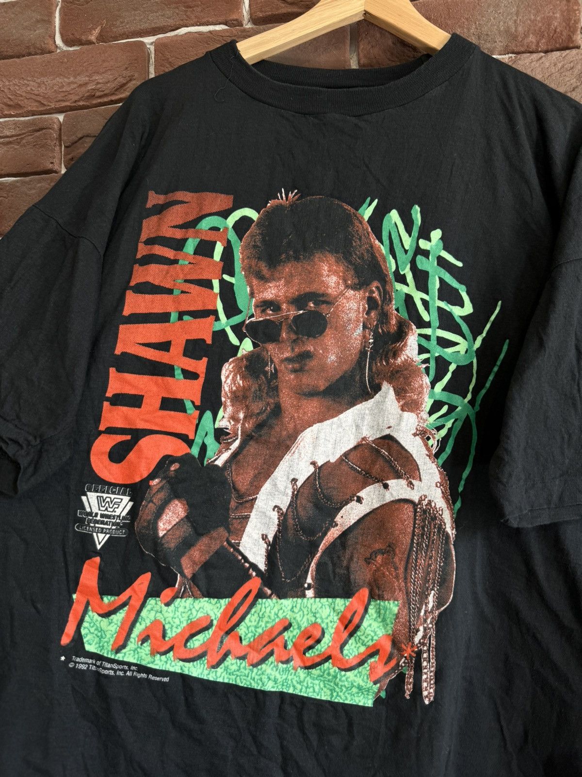 Vintage Vintage 1992 WWE WWF Shawn Michaels Grail 90s XL Vintage Tee Size US XL / EU 56 / 4 - 4 Thumbnail