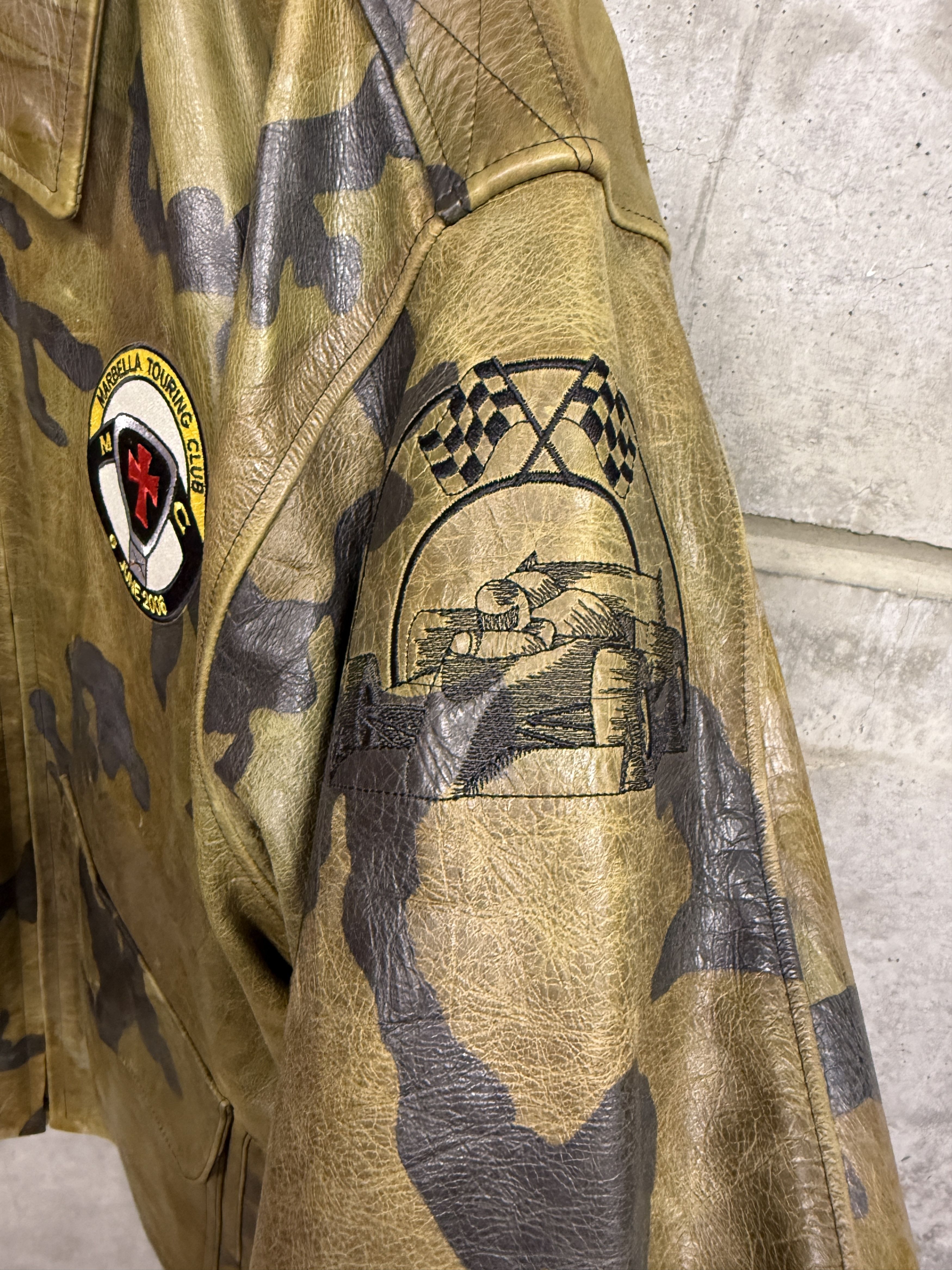 Leather Dolph Lundgren's Personal Camo Leather Nowak Jacket Size US XXL / EU 58 / 5 - 3 Thumbnail