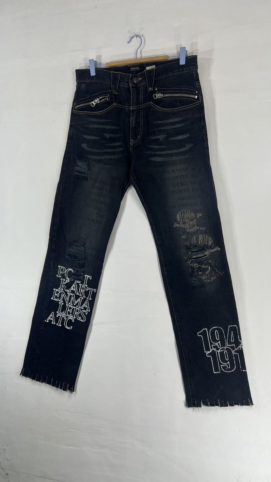 In The Attic In The Attic Avant Garde Punk Design Denim Pants Size US 32 / EU 48 - 3 Thumbnail