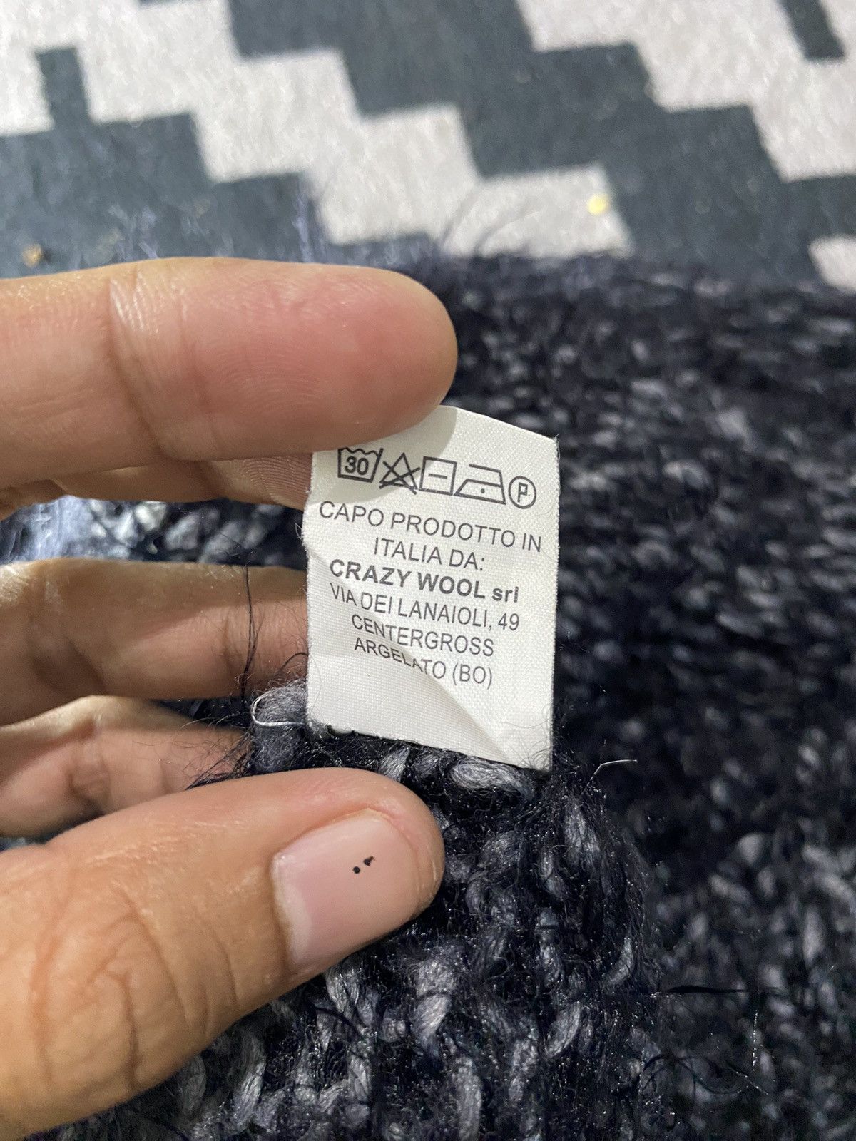 If Six Was Nine × Japanese Brand × Le Grande Bleu (L.G.B.) Vintage fuzzy mohair crazy wool Size US M / EU 48-50 / 2 - 6 Thumbnail