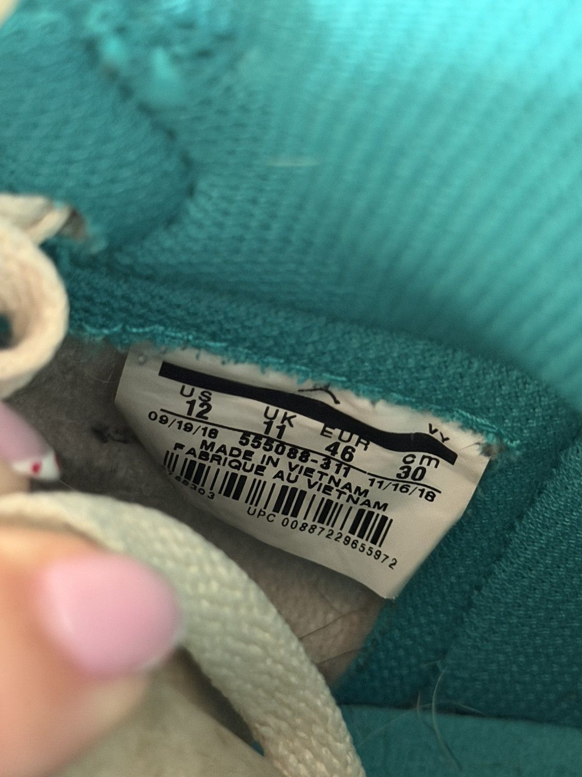 Nike Air Jordan 1 Retro Turbo Green Size 12 White 2019