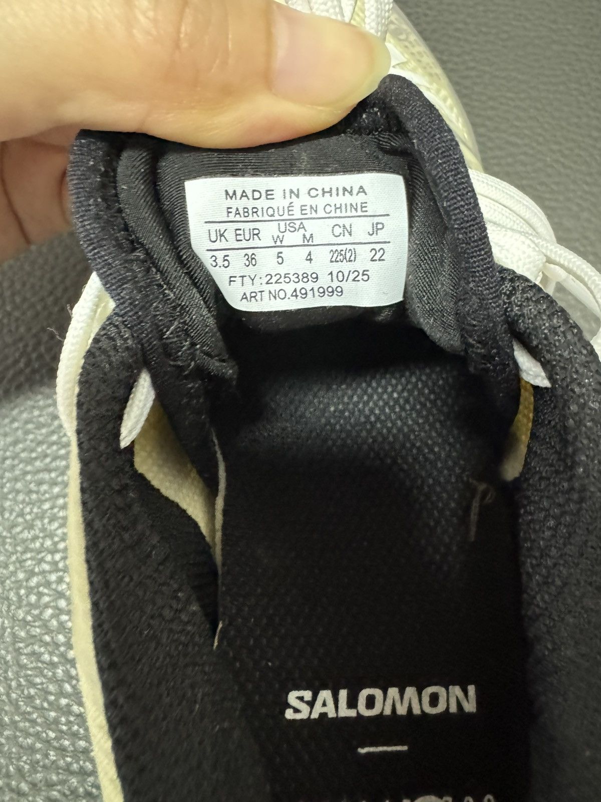 Salomon NIB XT-MM6 Retro Hiking Sneakers Unisex - Beige/Blue, 36 Size US 5 / IT 35 - 8 Thumbnail