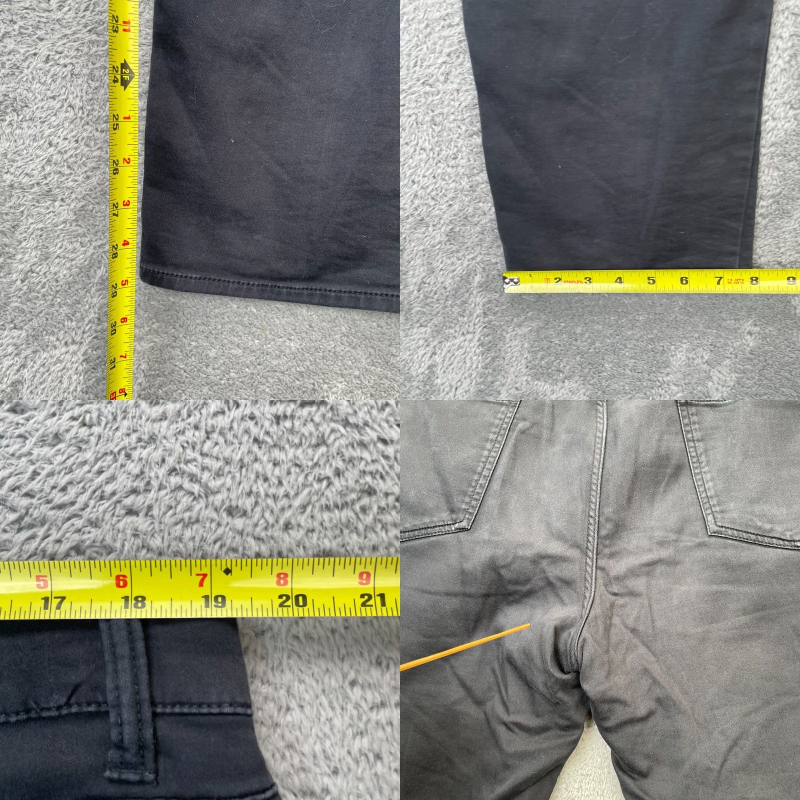 Banana Republic Banana Republic Jeans Mens 36x32 Black Straight Leg Cotton Denim Dark Wash Regular Inseam 29 5-Pocket Size US 40 / EU 56 - 8 Thumbnail