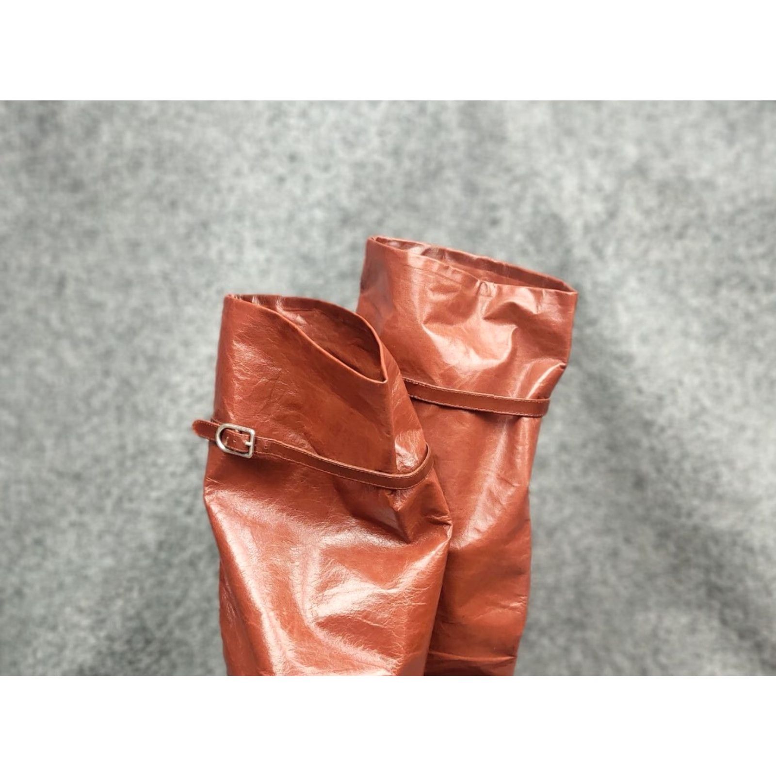 Bottega Veneta VINTAGE? Wait no. Rare Bottega Veneta High Riding Brown leather Boots Size US 6 / IT 36 - 3 Thumbnail