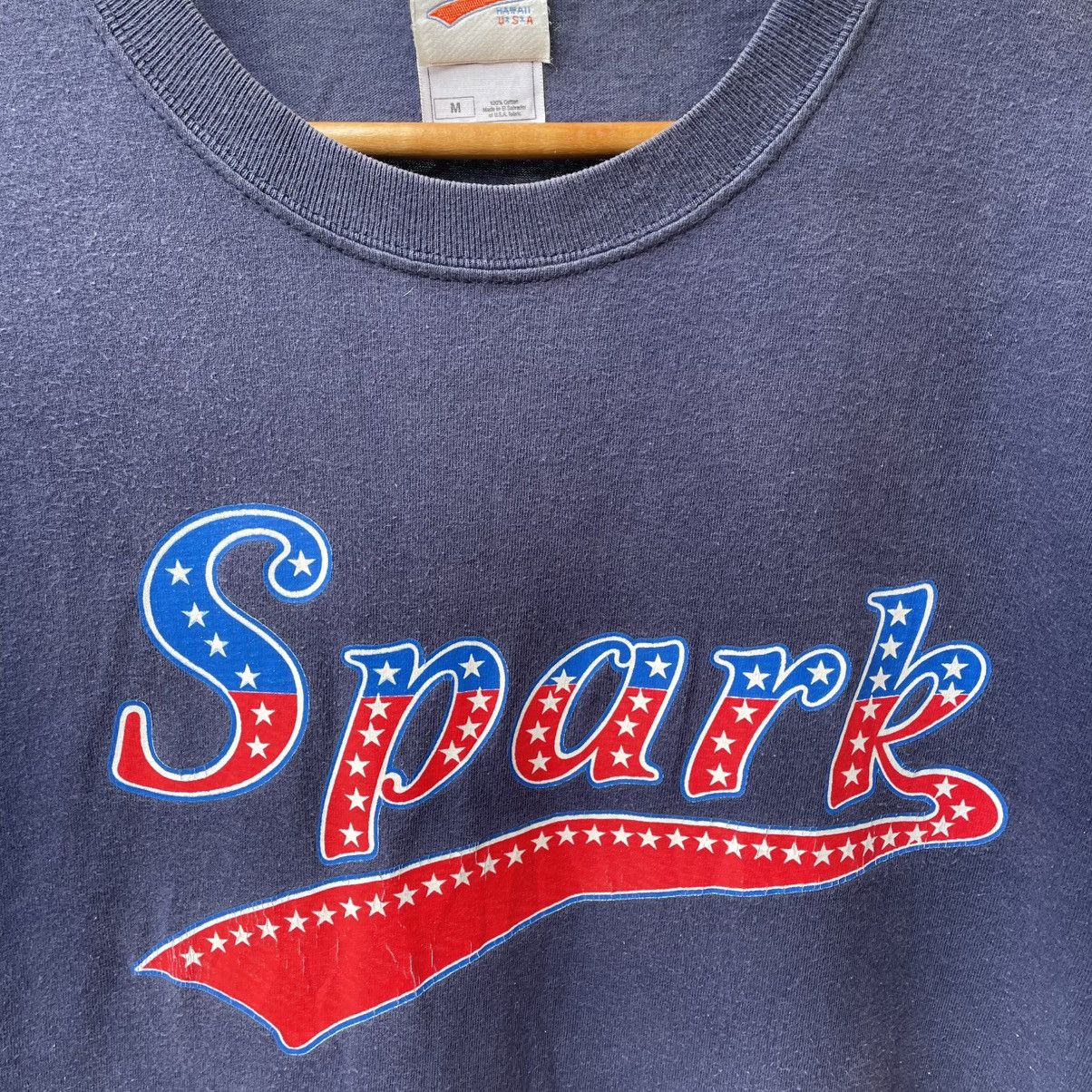 Vintage 🔥Vintage 90s Spark Skateboard Big Logo Spellout Skate Tee Size US M / EU 48-50 / 2 - 6 Thumbnail