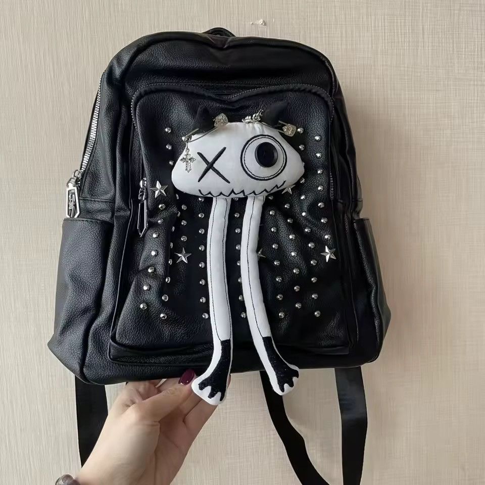 Japanese Brand Cartoon Japanese Y2k Gothic Punk School Bag Backpack Size ONE SIZE - 2 Thumbnail