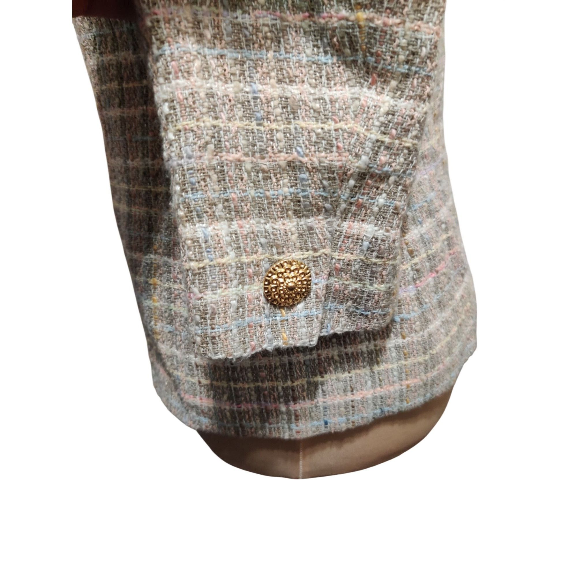 Vintage Vintage Saville Suit Tweed Blazer Size 2 Petite Gold Buttons Size XS / US 0-2 / IT 36-38 - 10 Thumbnail
