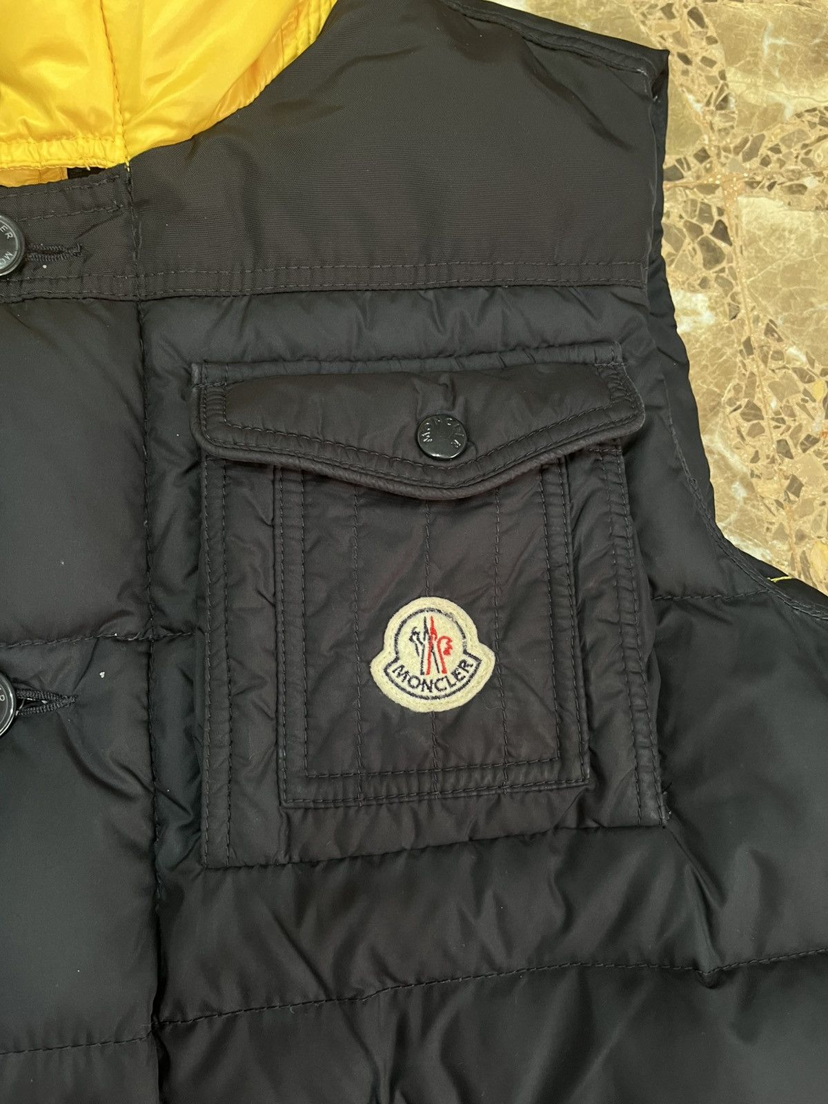 Moncler 👾Moncler Black&Yellow puffer vest Original ✅ Size US L / EU 52-54 / 3 - 2 Thumbnail