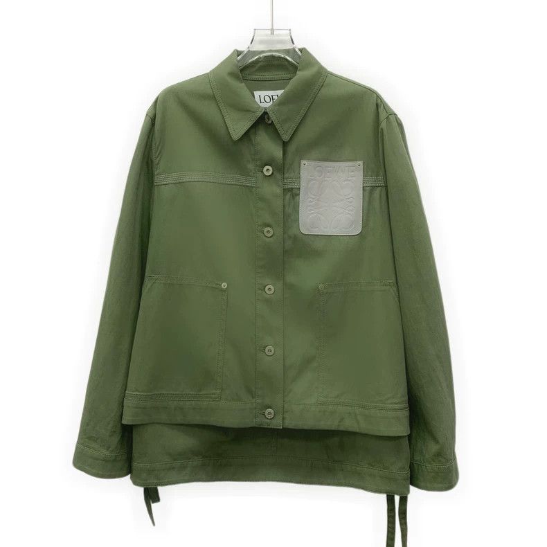 Loewe Loewe Green Logo Cotton Jacket S Size US S / EU 44-46 / 1 - 1 Thumbnail