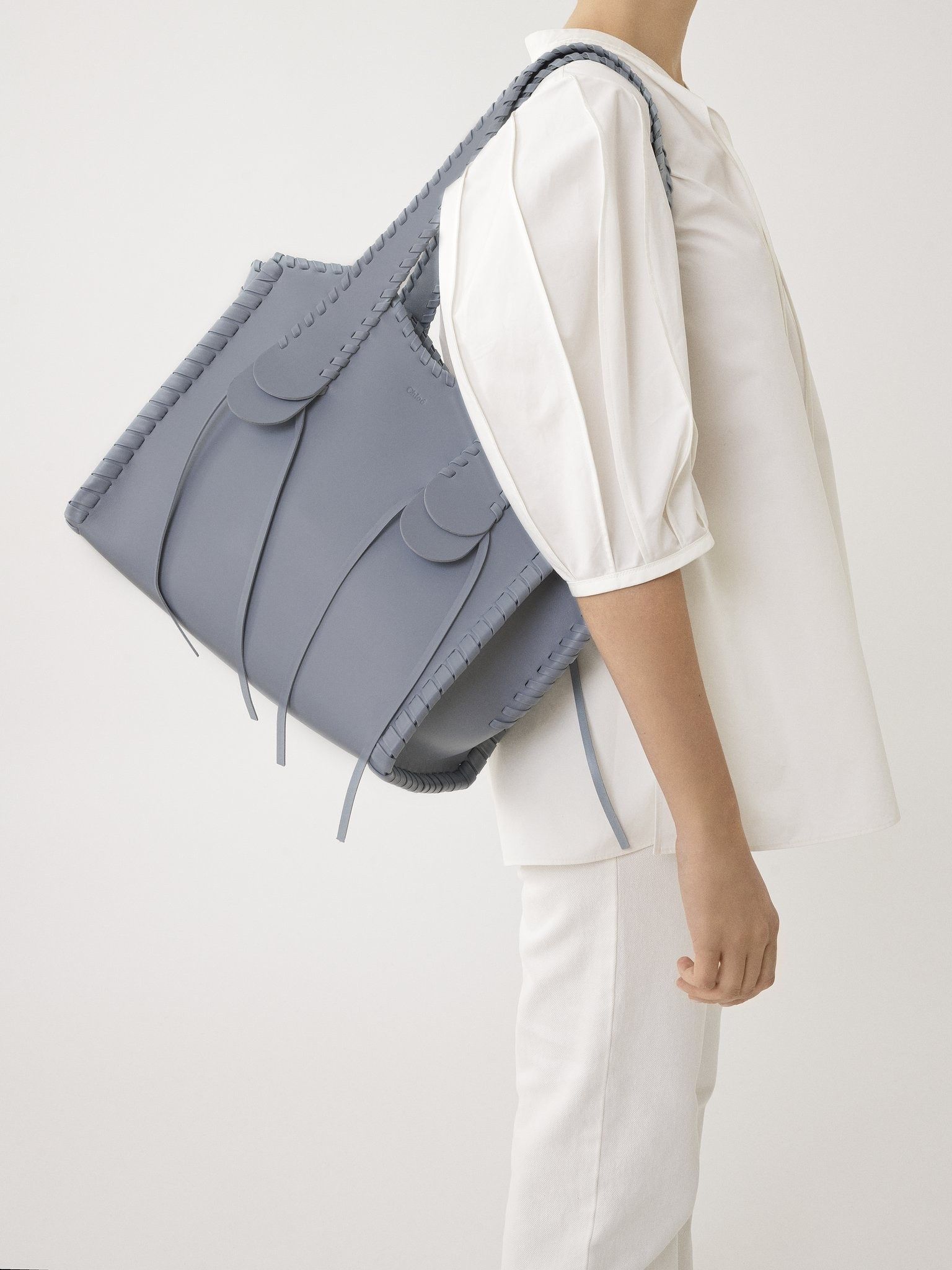Chloe oc11z0925 Size: OS / Medium Mony Tote Bag in Storm Blue Size ONE SIZE - 2 Thumbnail