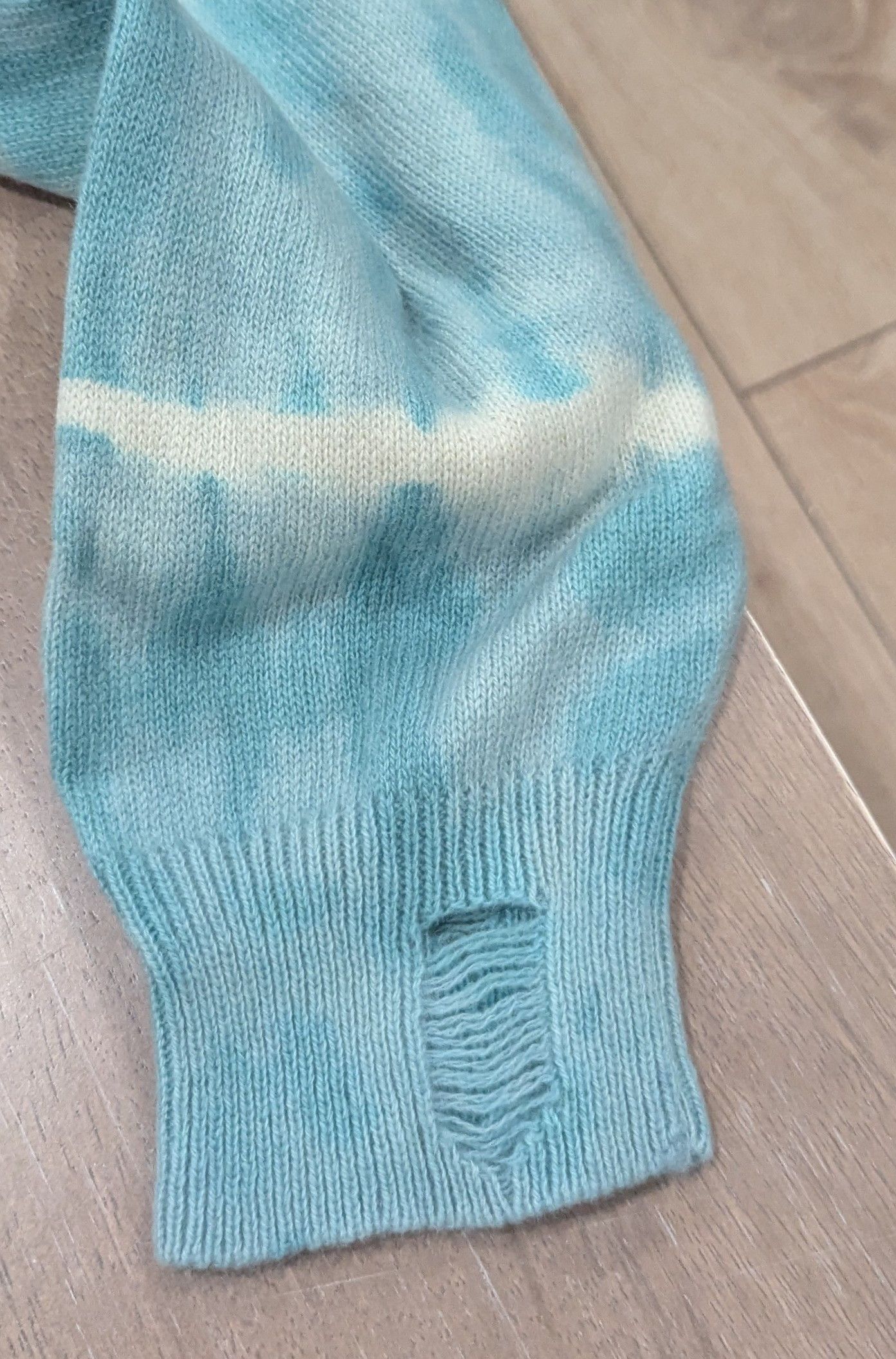 Amiri AMIRI MA Tie-Dye Pullover Cashmere Hoodie Sea Blue Medium Size US M / EU 48-50 / 2 - 3 Thumbnail