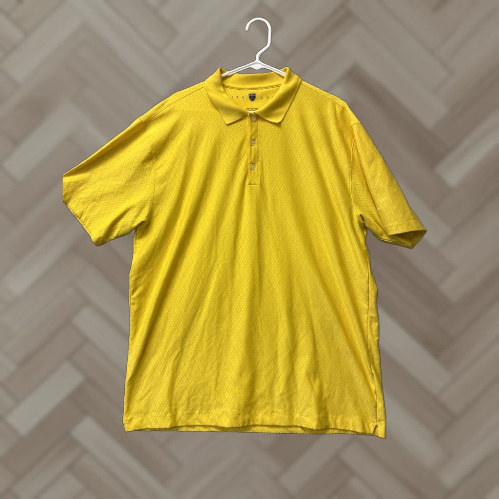 Under Armour Under Armour Polo Golf XL Men's Adult Short Sleeve Yellow Polyester 111-26 / 111-26 Golf Nike Product Line Blue? Size US XL / EU 56 / 4 - 1 Thumbnail