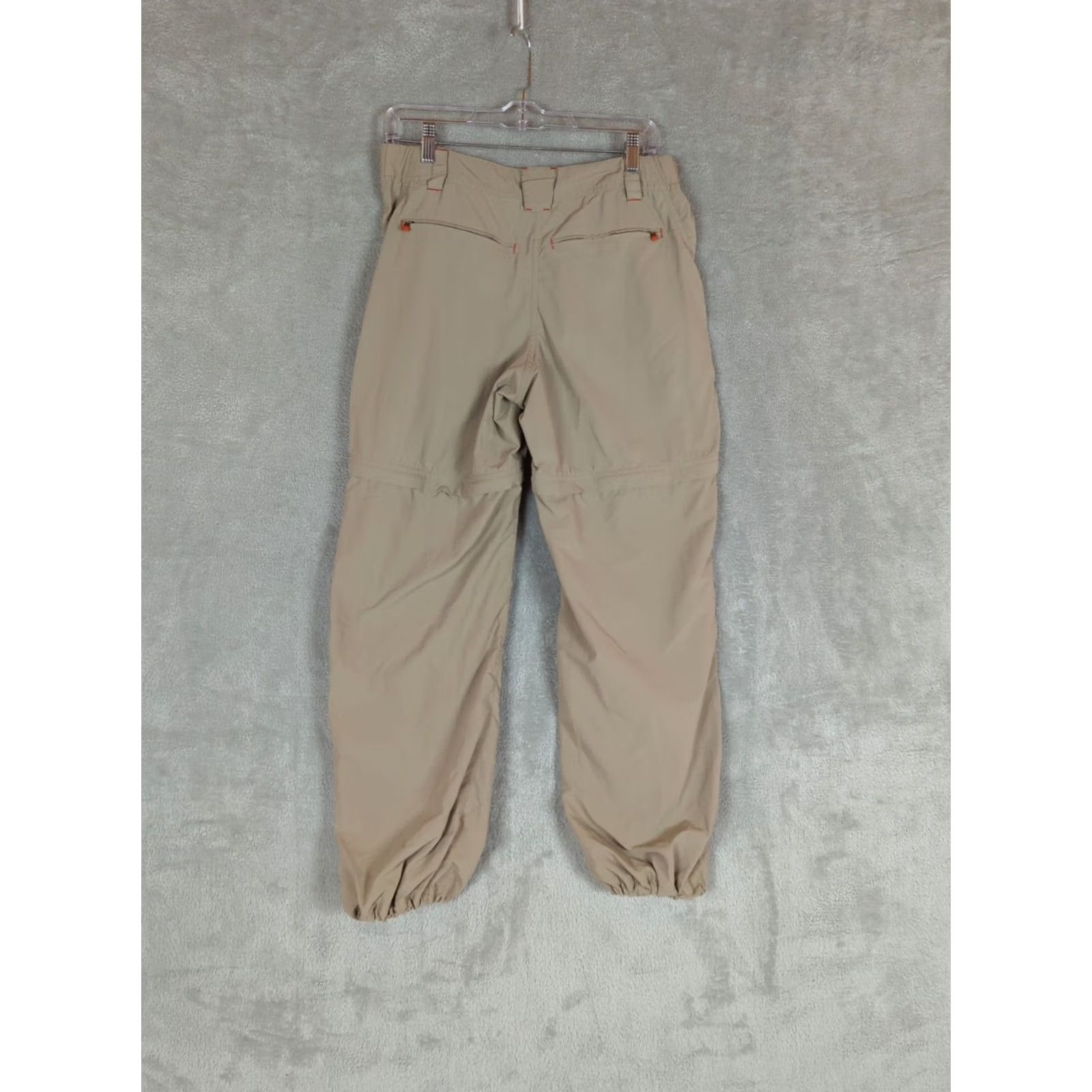 Vintage LL Bean Pants Womens Size 10 Regular Tan Convertible Zip Off Hiking Climbing Nylon Pants Beige Solid Pockets Quick Dry Outdoor Logo Womens Size 32" / US 10 / IT 46 - 7 Thumbnail