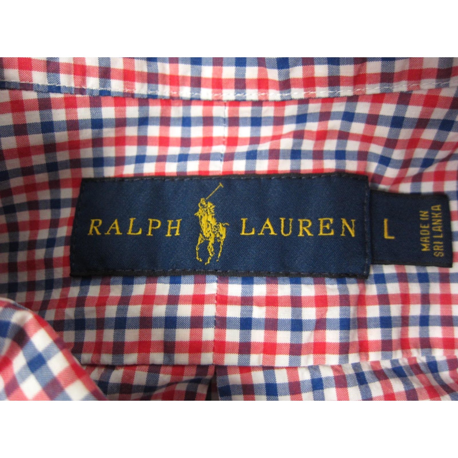 Polo Ralph Lauren Ralph Lauren Shirt Mens Large Red Blue Pony Gingham Oxford Check Shirt Button-Up Casual Business 90s Colorful Mens Size US L / EU 52-54 / 3 - 4 Thumbnail