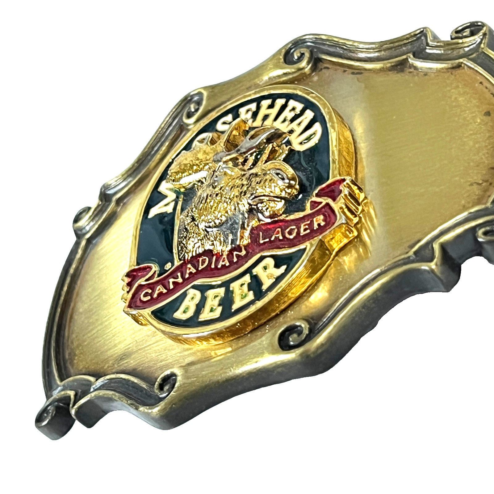 Other Moosehead Canadian Lager Vtg Belt Buckle Rain-tree 1978 Bras Size ONE SIZE - 2 Thumbnail