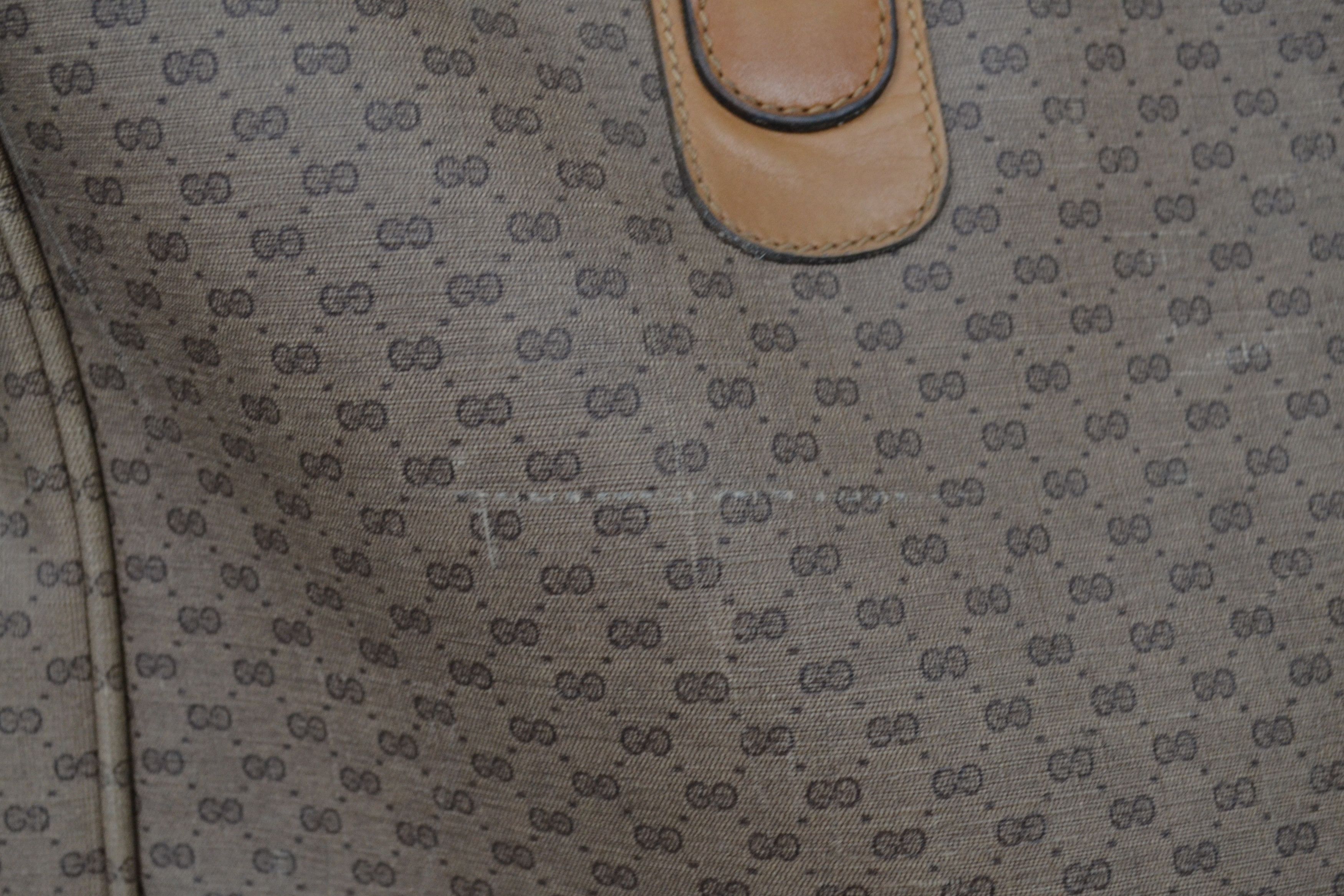 Gucci GUCCI Luggage Bag Monogram GG Logo Suitcase Brown Leather Size ONE SIZE - 17 Thumbnail